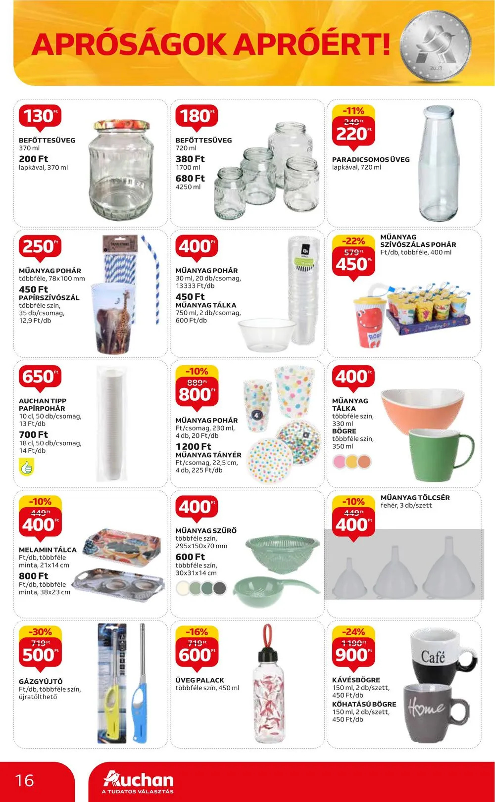 Auchan akciós újság Aprosagok 09.07–09.13 – 16. oldal