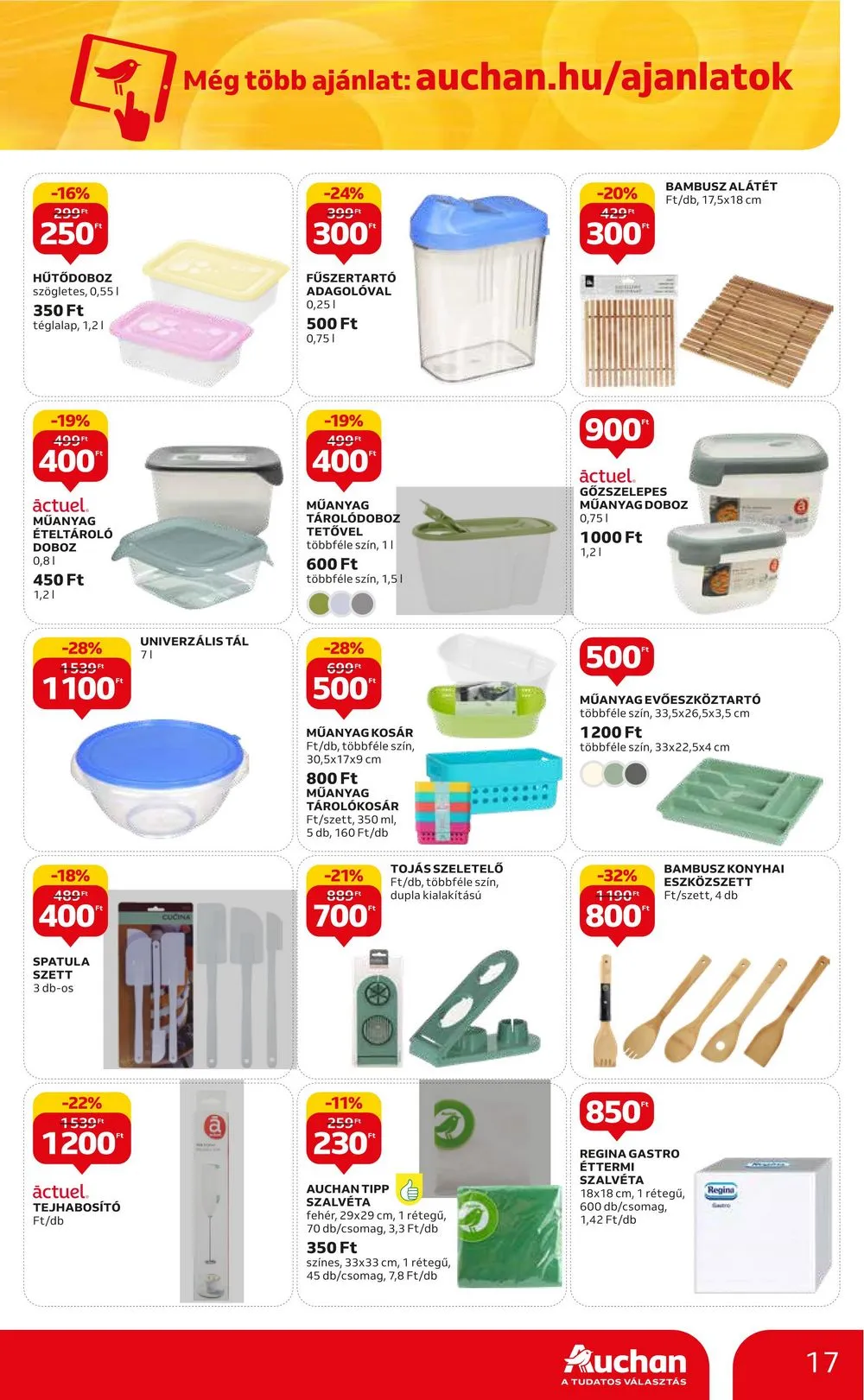Auchan akciós újság Aprosagok 09.07–09.13 – 17. oldal
