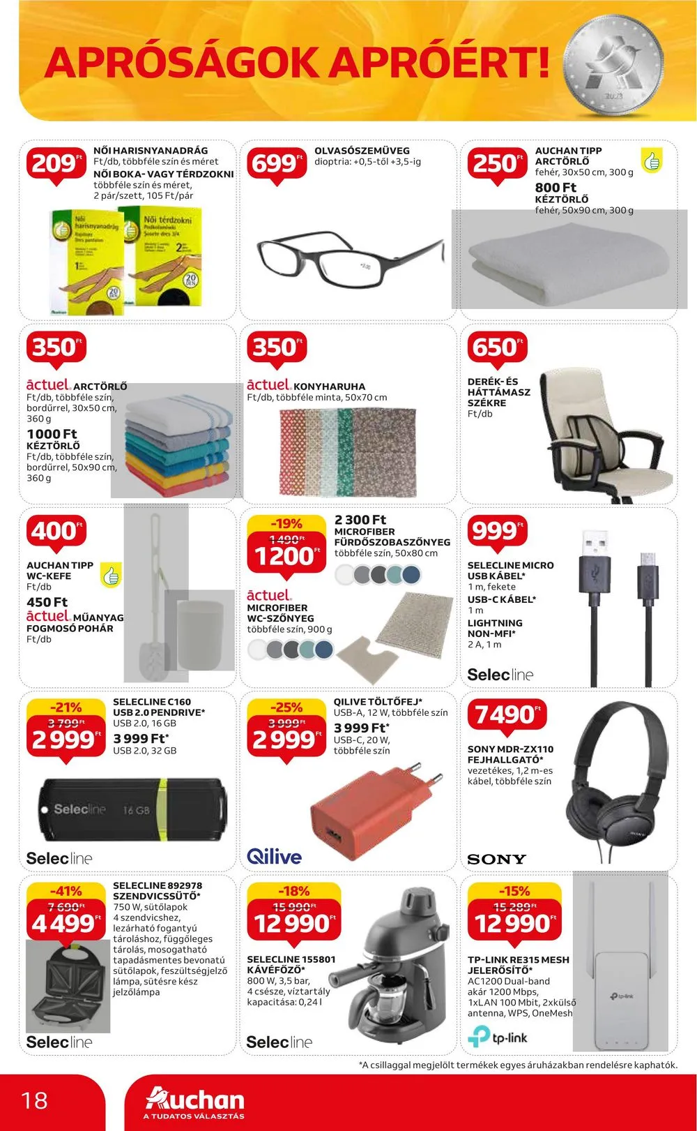 Auchan akciós újság Aprosagok 09.07–09.13 – 18. oldal