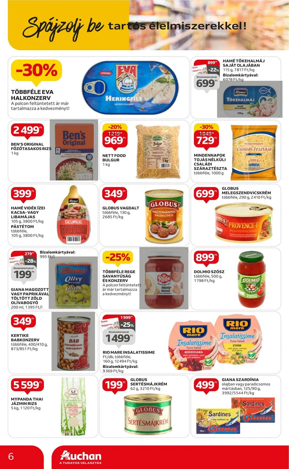 Auchan akciós újság Aprosagok 09.07–09.13 – 6. oldal