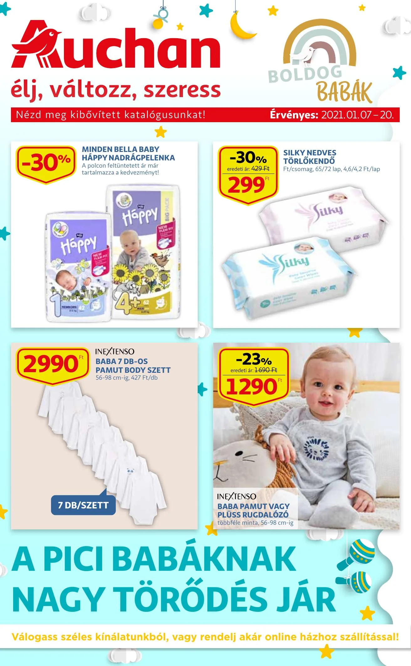 Auchan akciós újság Baba katalógus 01.07–01.20