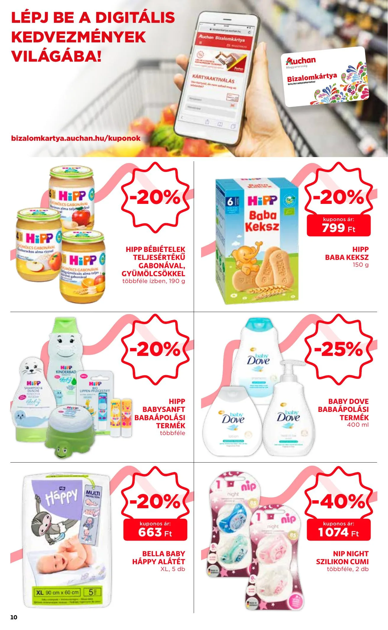 Auchan akciós újság Baba katalógus 01.07–01.20 – 10. oldal