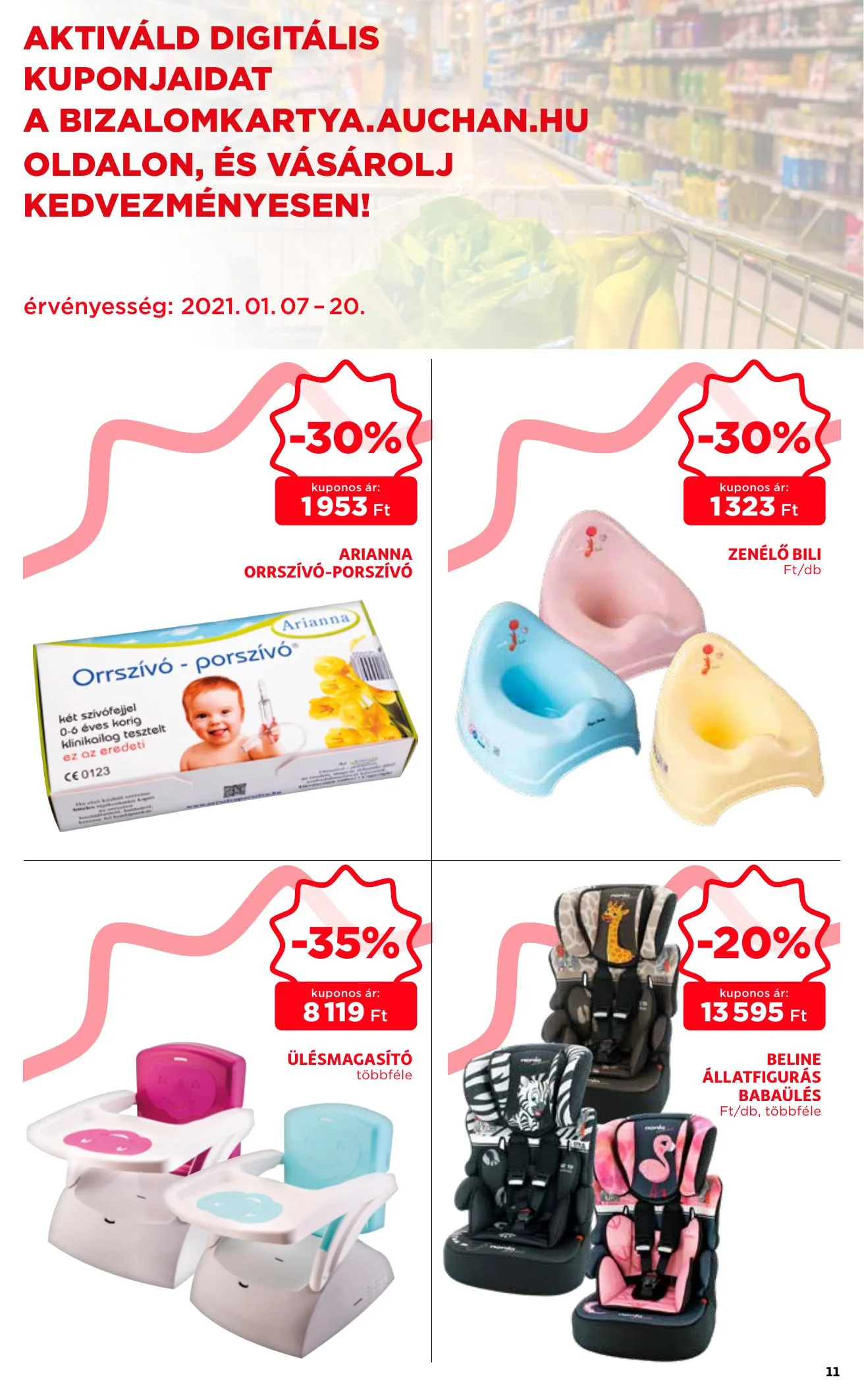 Auchan akciós újság Baba katalógus 01.07–01.20 – 11. oldal