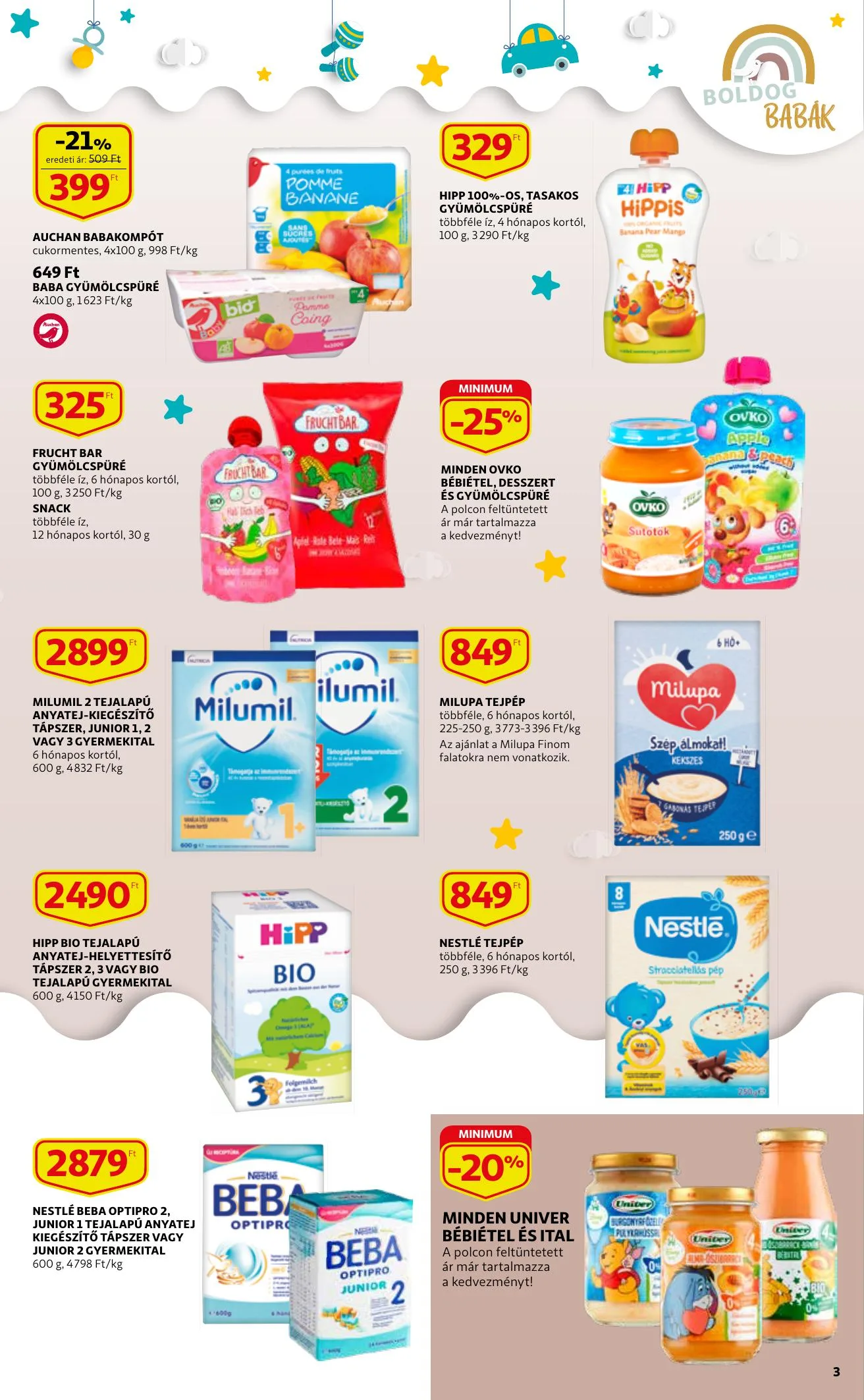 Auchan akciós újság Baba katalógus 01.07–01.20 – 3. oldal