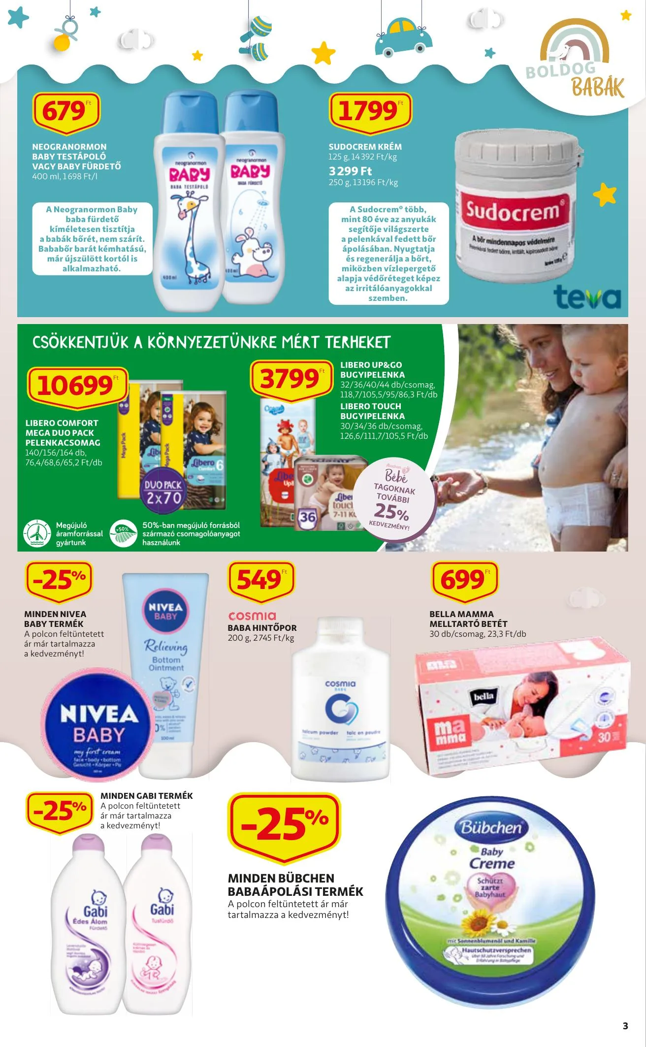 Auchan akciós újság Baba katalógus 09.02–09.15 – 3. oldal