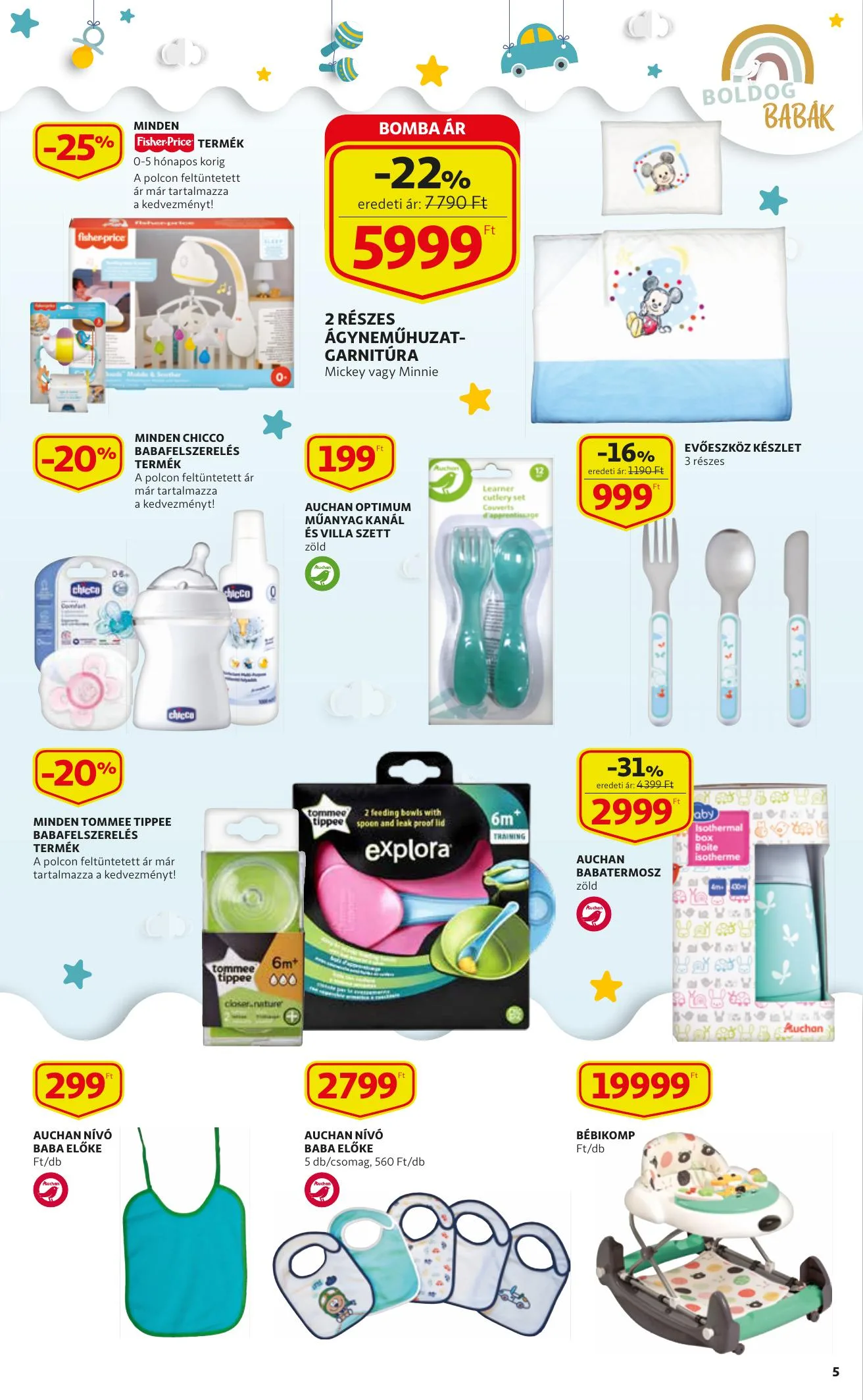 Auchan akciós újság Baba katalógus 09.02–09.15 – 5. oldal