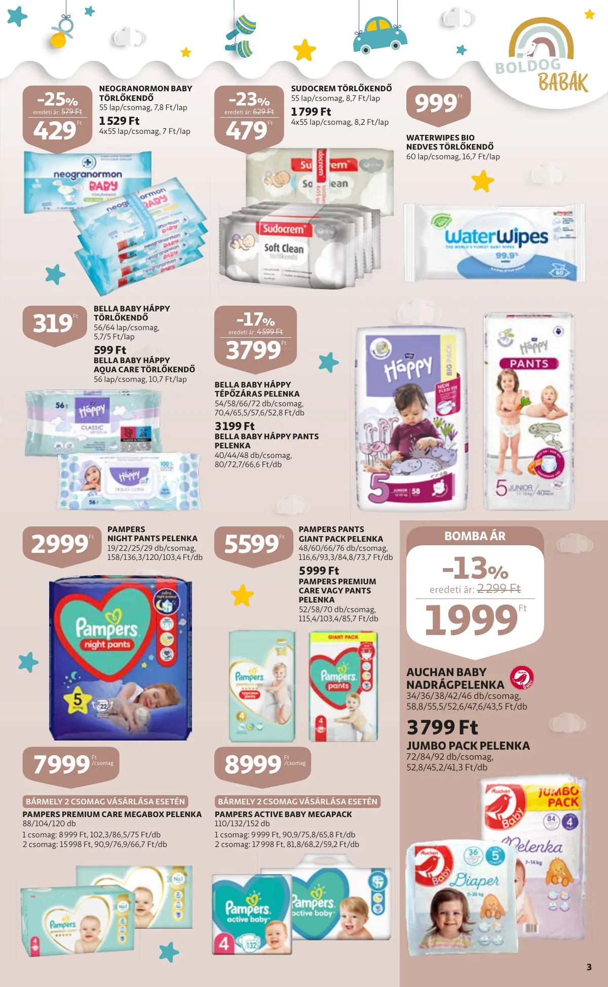 Auchan akciós újság Baba 01.06–01.06 – 3. oldal