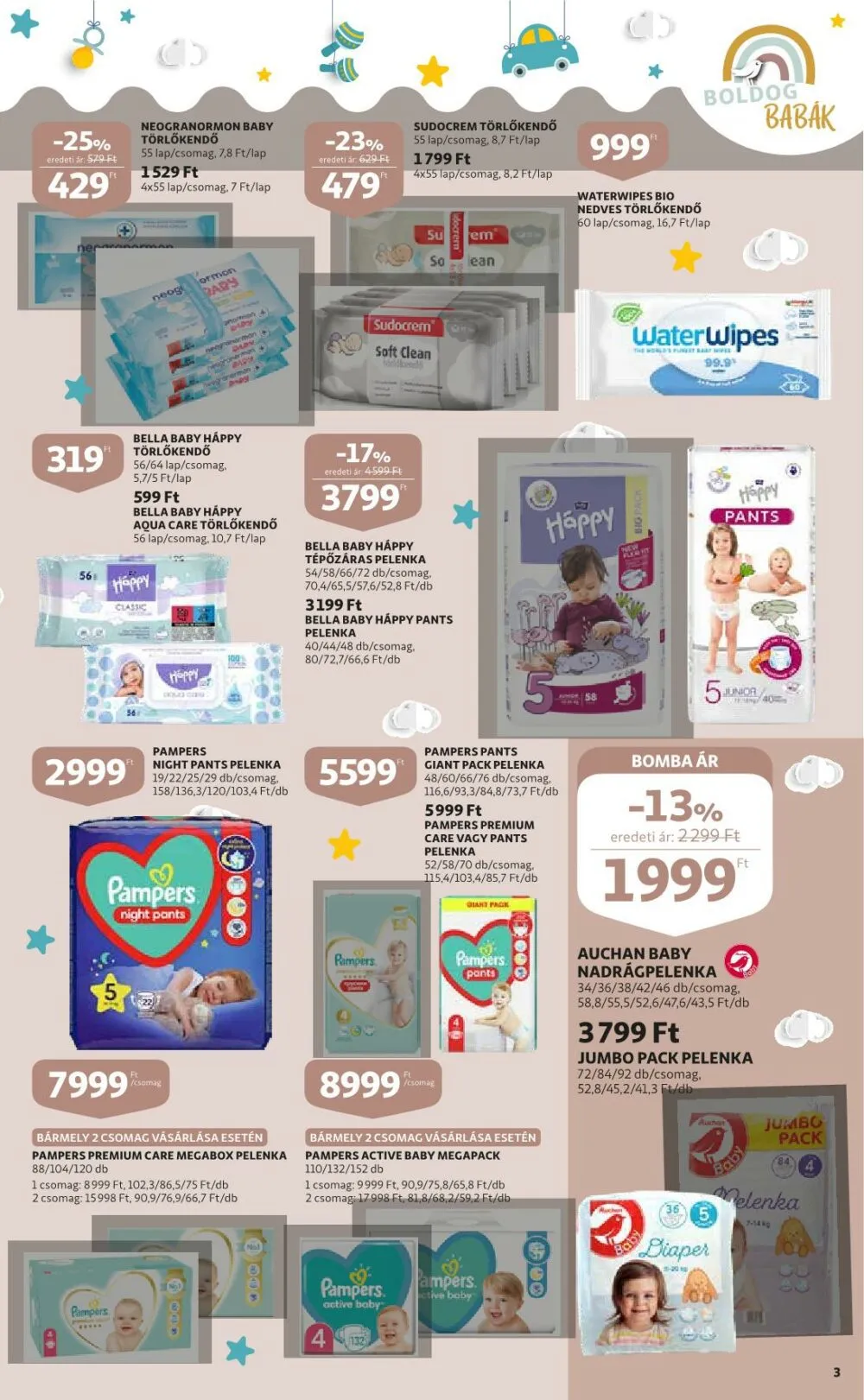 Auchan akciós újság Baba 01.06–01.19 – 3. oldal