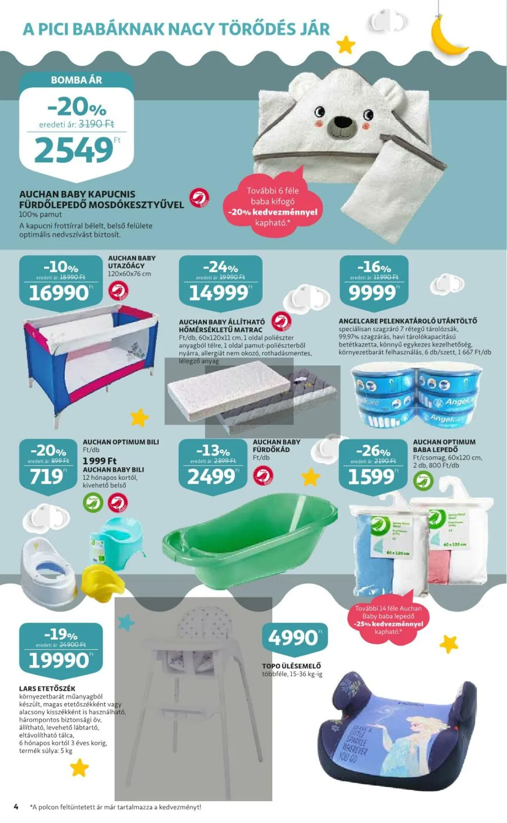 Auchan akciós újság Baba 01.06–01.19 – 4. oldal
