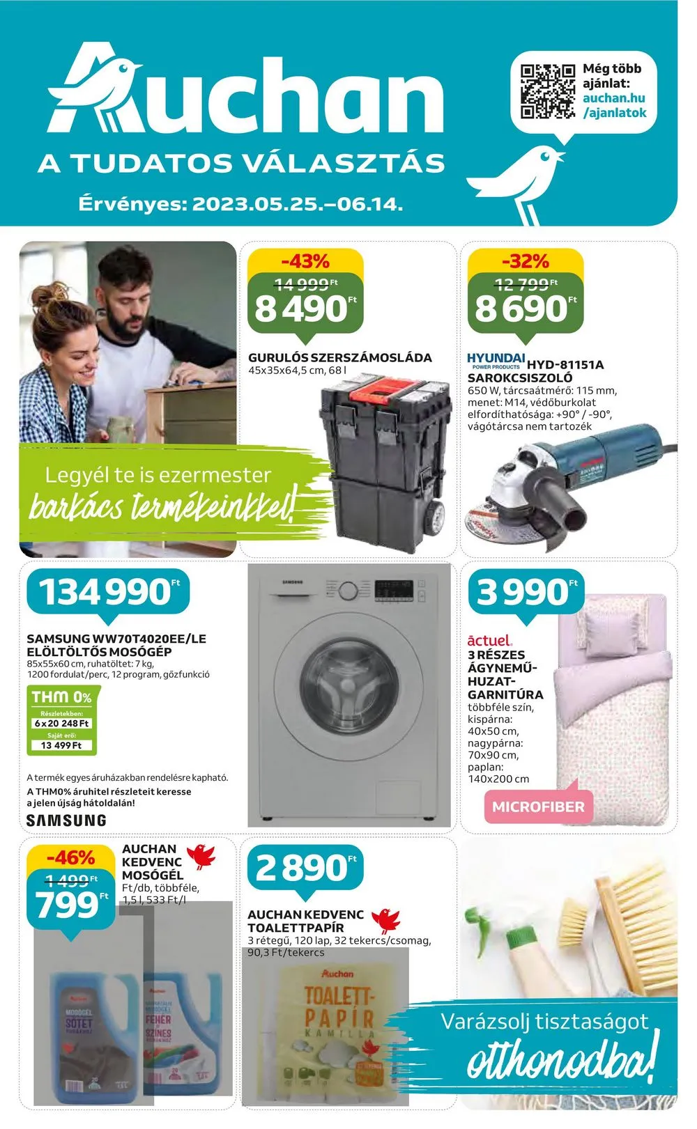 Auchan akciós újság Barkacs 05.25–06.14