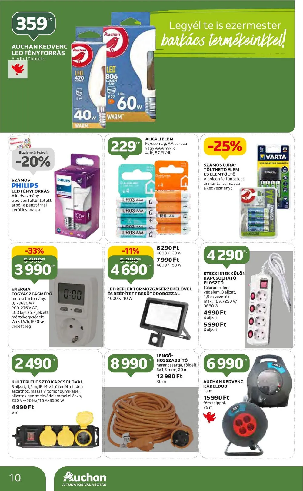 Auchan akciós újság Barkacs 05.25–06.14 – 10. oldal