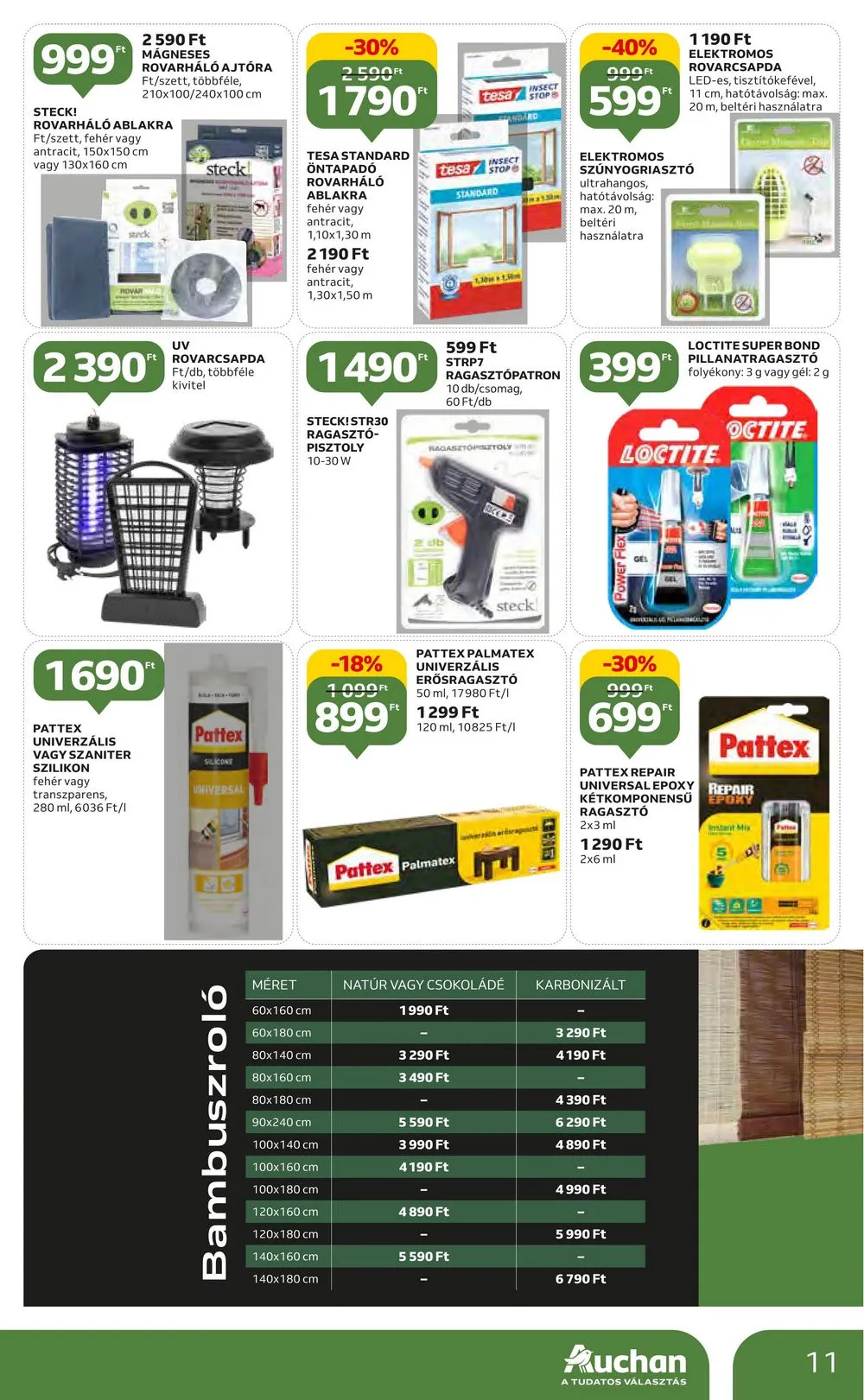 Auchan akciós újság Barkacs 05.25–06.14 – 11. oldal