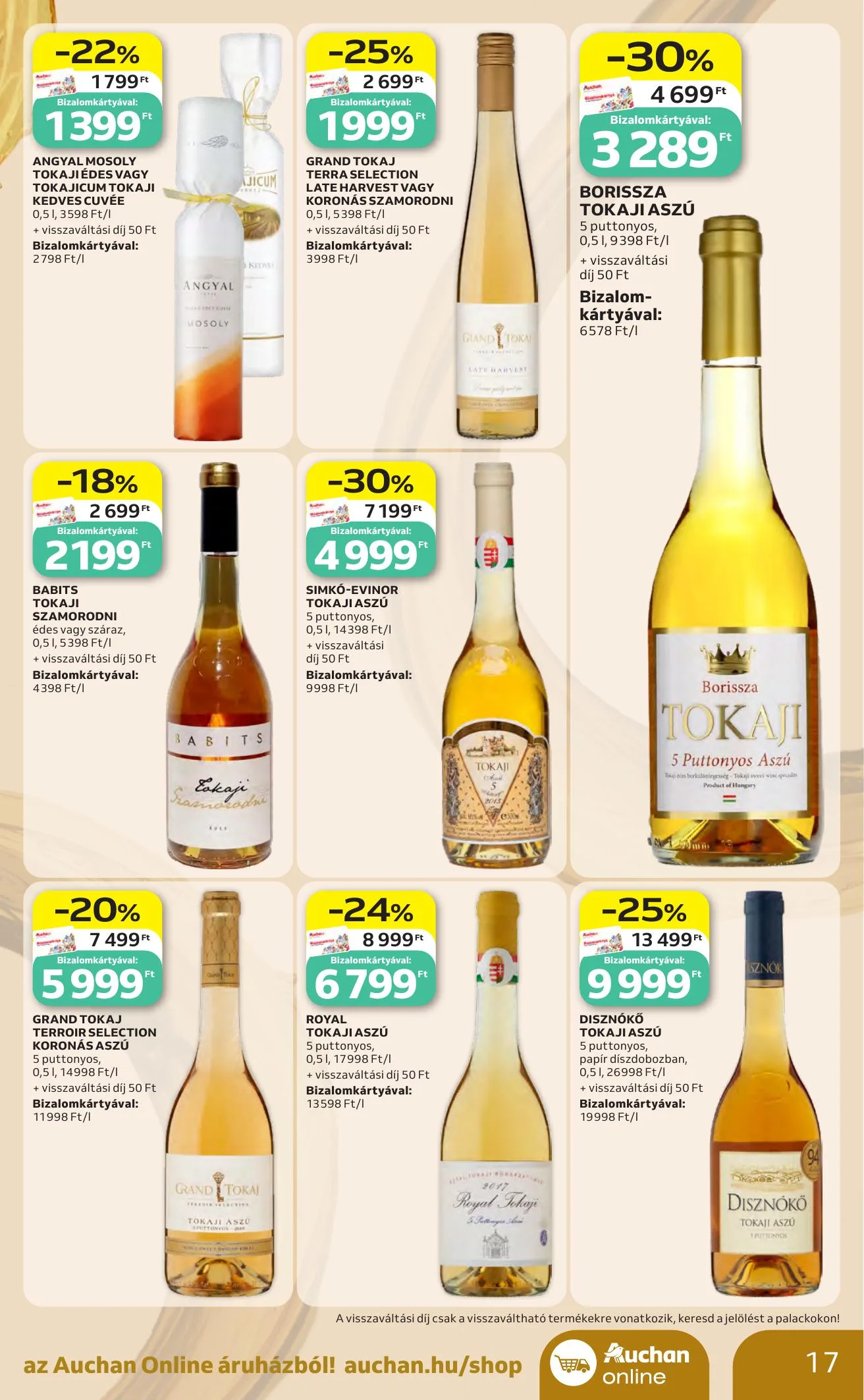 Auchan akciós újság Bor ajánlataink 10.01–10.21 – 17. oldal