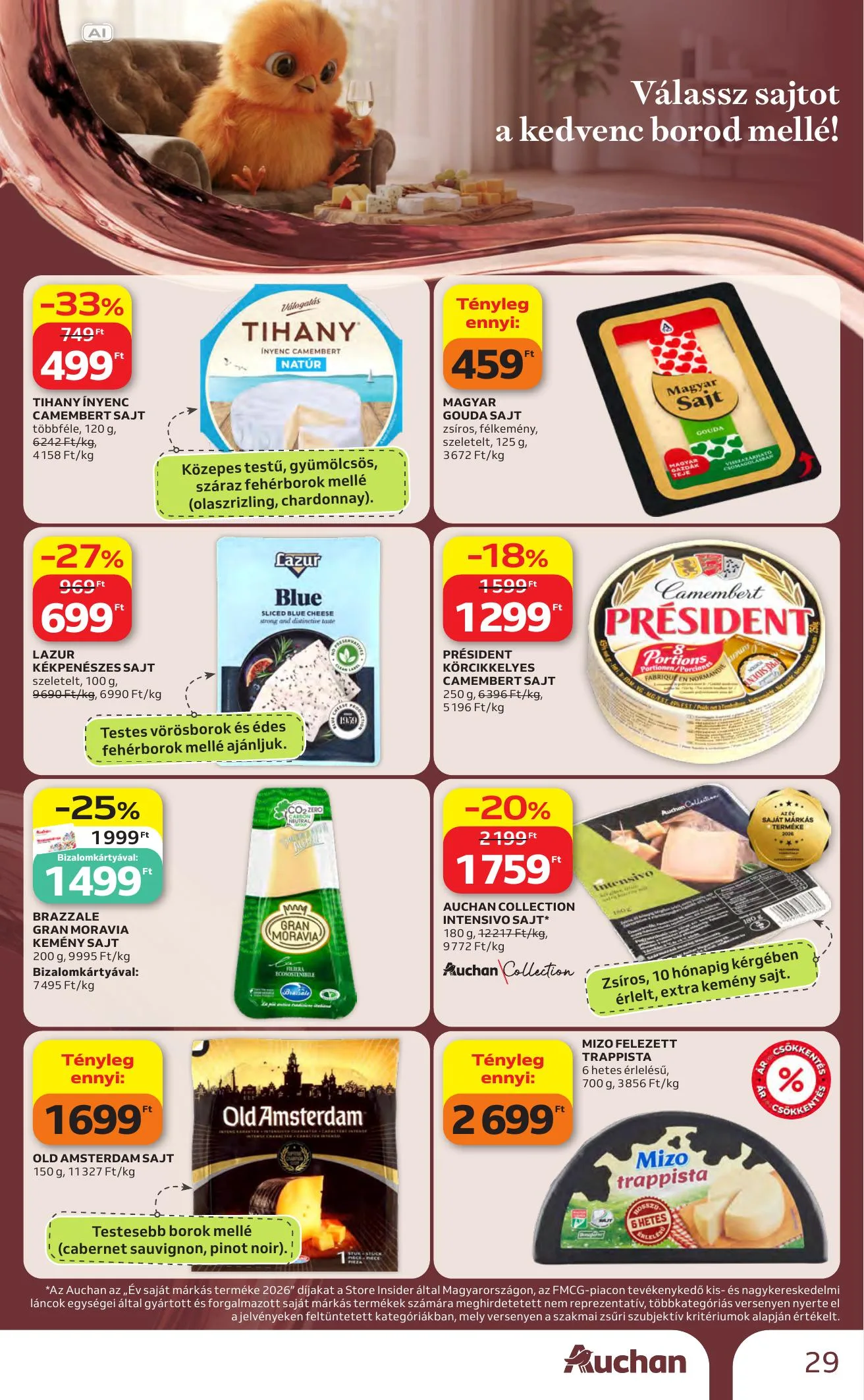 Auchan akciós újság Bor ajánlataink 10.01–10.21 – 29. oldal
