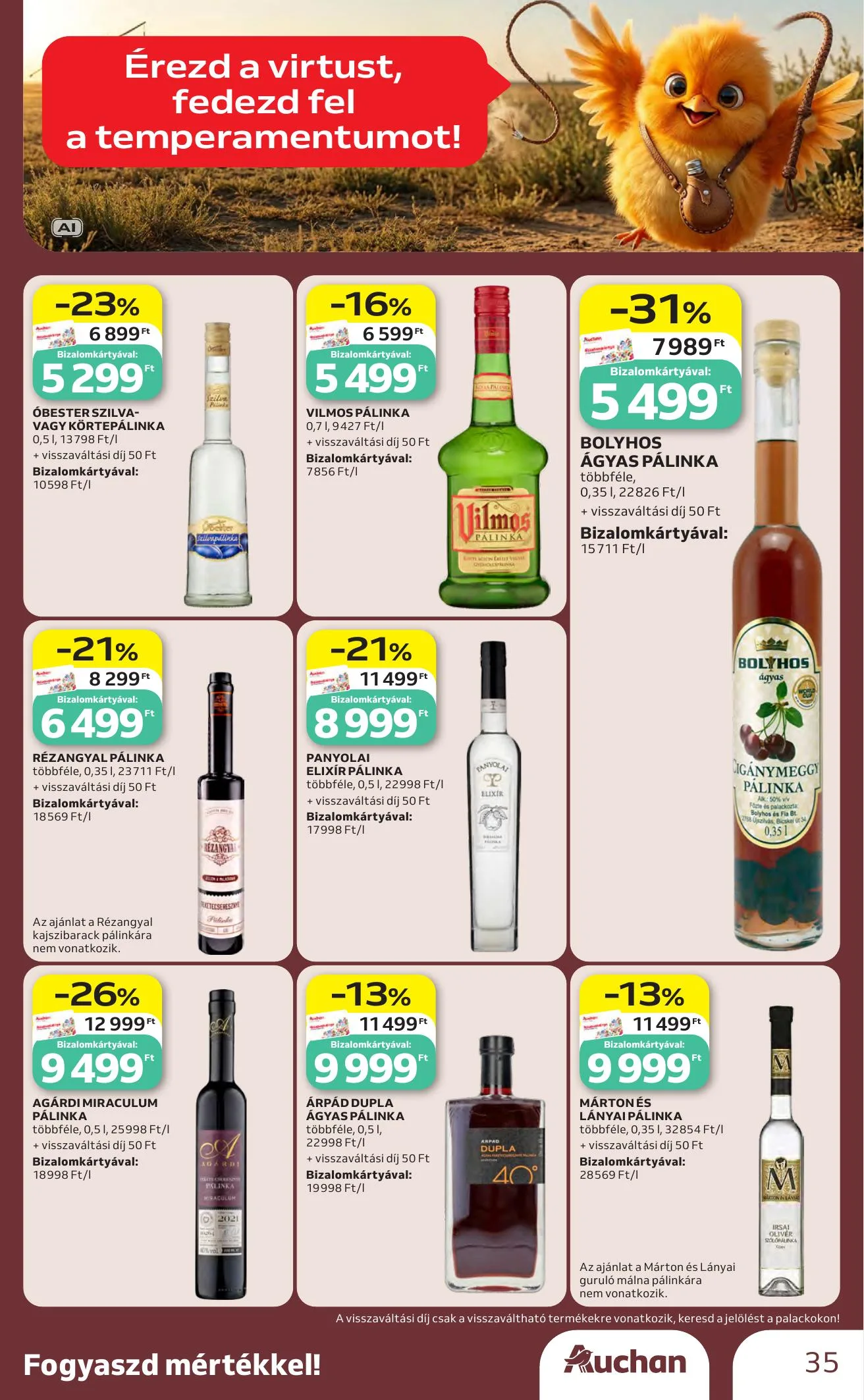 Auchan akciós újság Bor ajánlataink 10.01–10.21 – 35. oldal
