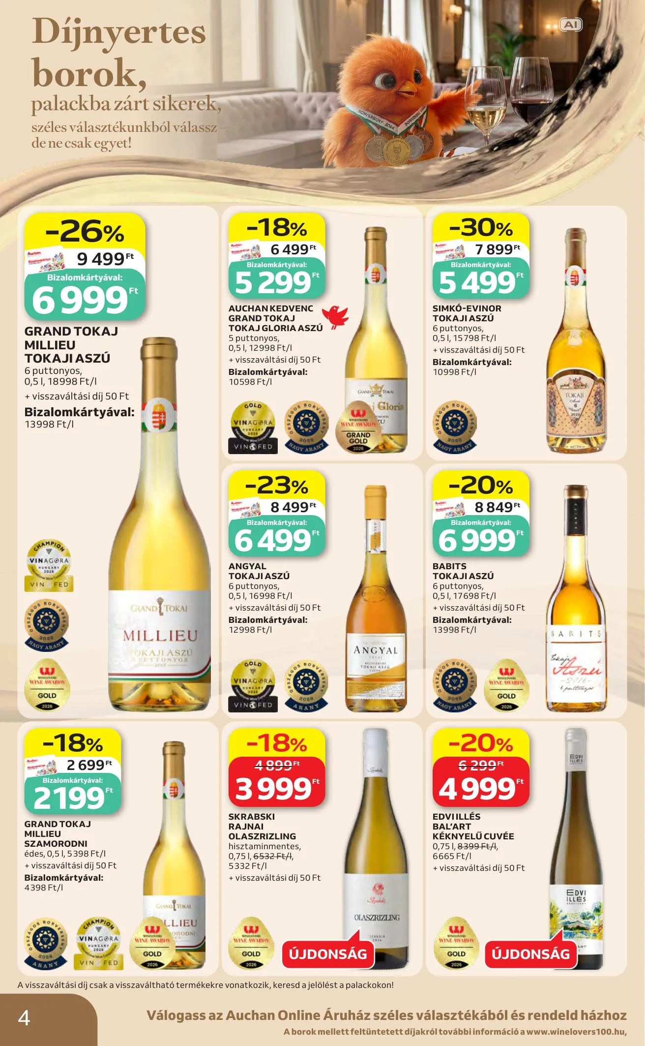 Auchan akciós újság Bor ajánlataink 10.01–10.21 – 4. oldal
