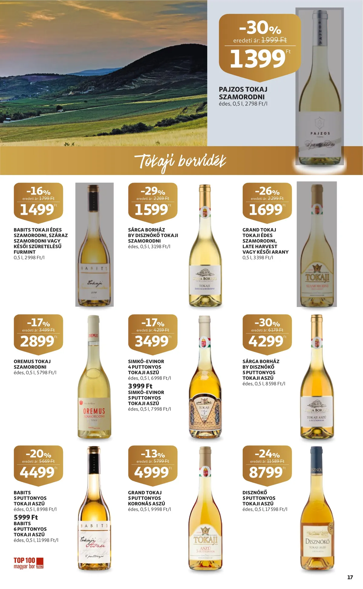 Auchan akciós újság Bor 10.06–10.26 – 17. oldal
