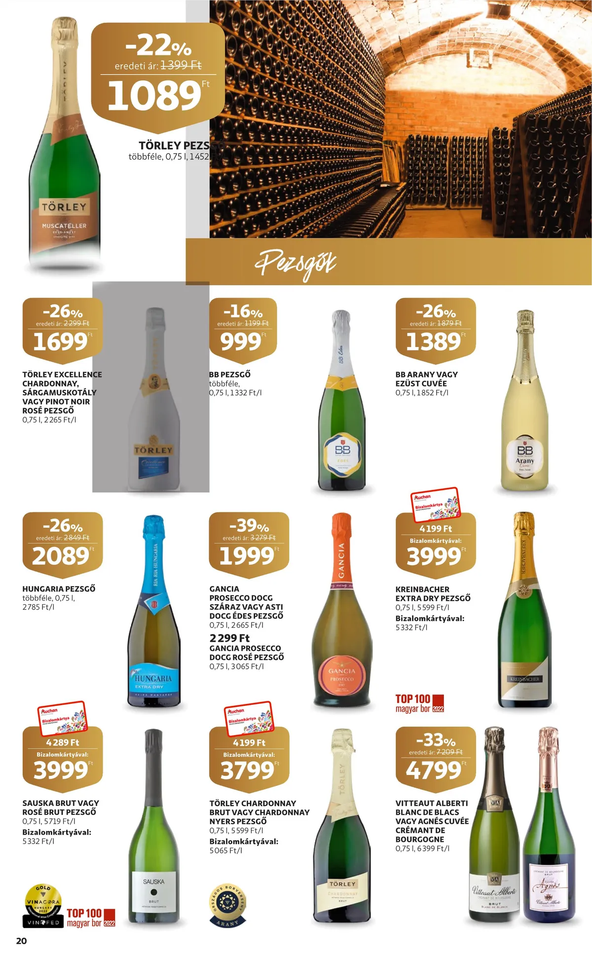 Auchan akciós újság Bor 10.06–10.26 – 20. oldal