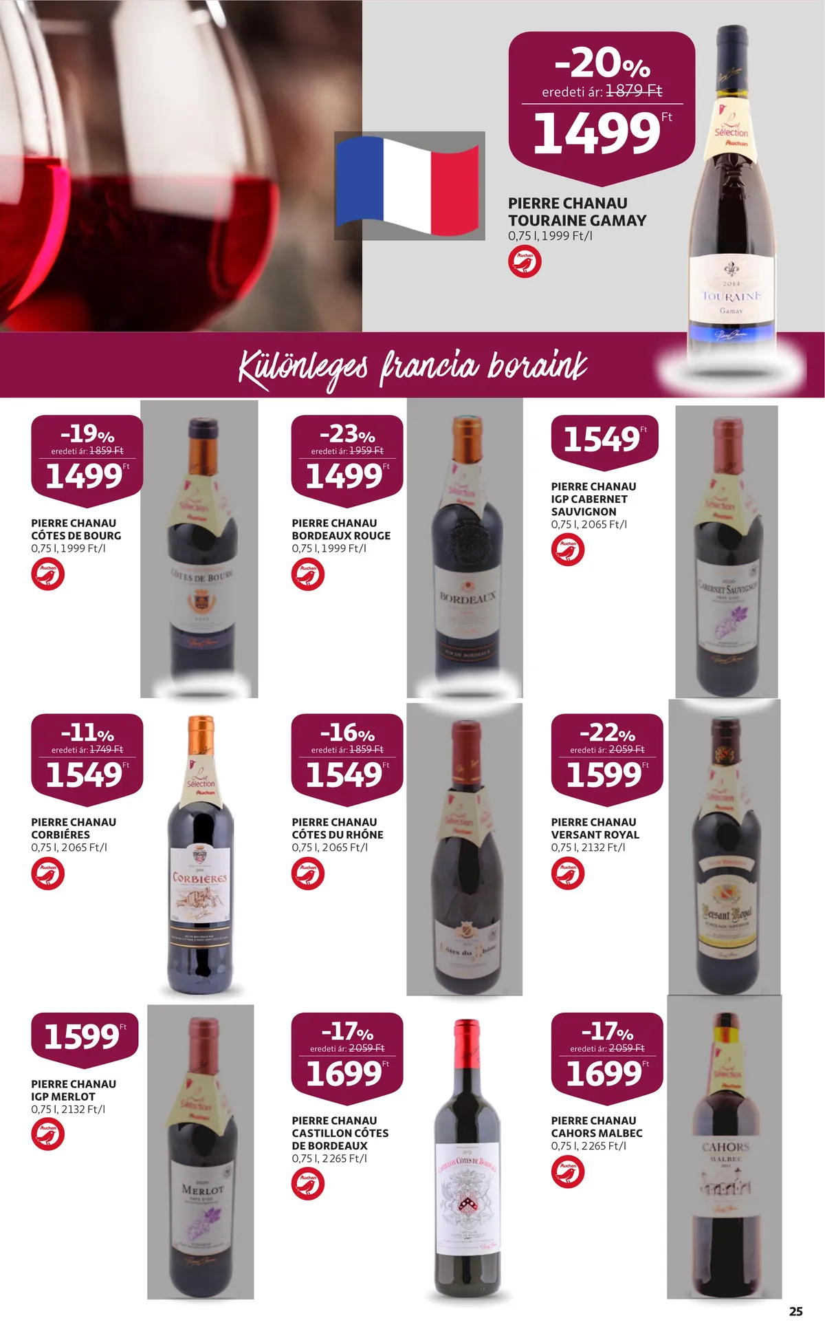 Auchan akciós újság Bor 10.06–10.26 – 25. oldal