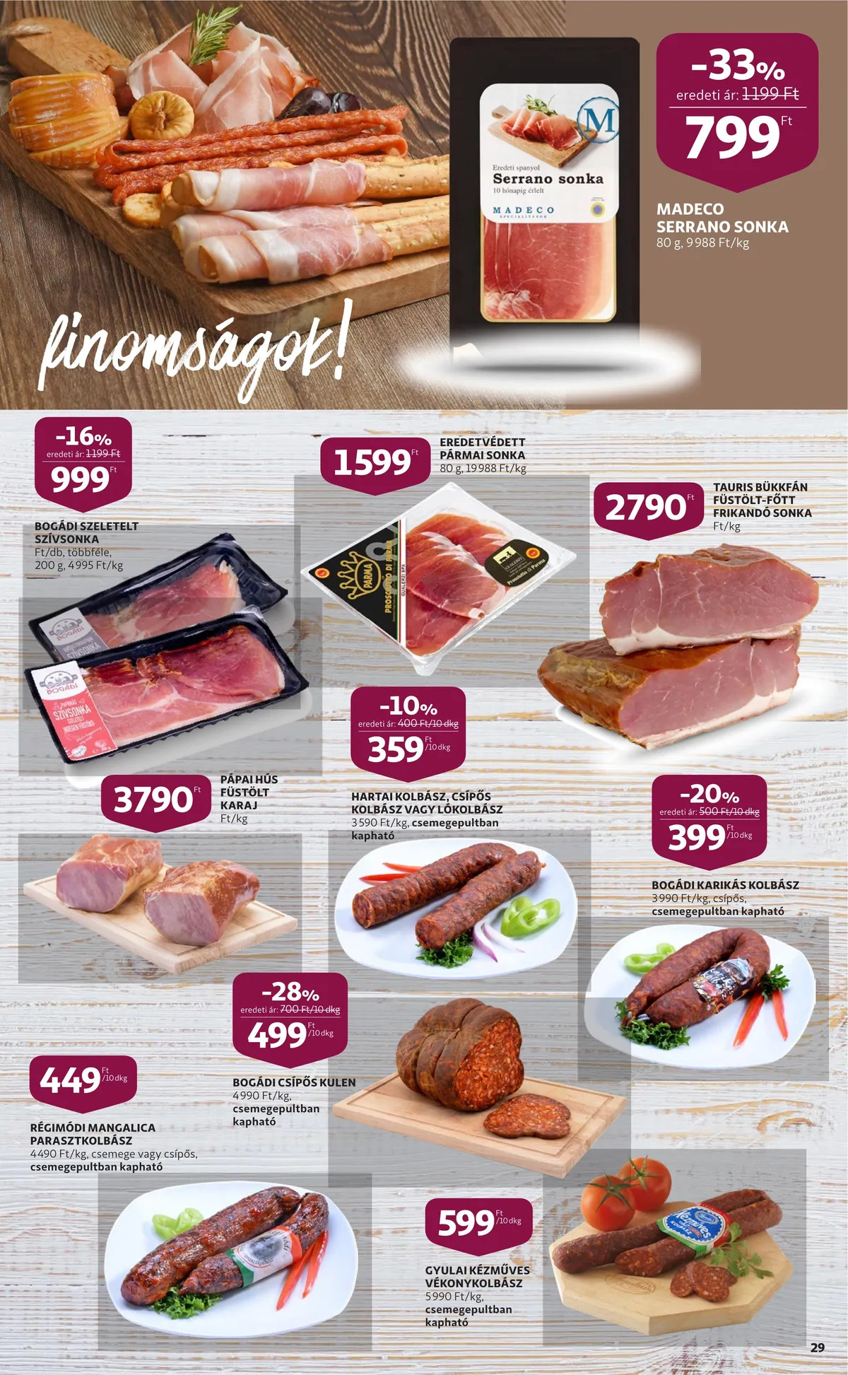 Auchan akciós újság Bor 10.06–10.26 – 29. oldal