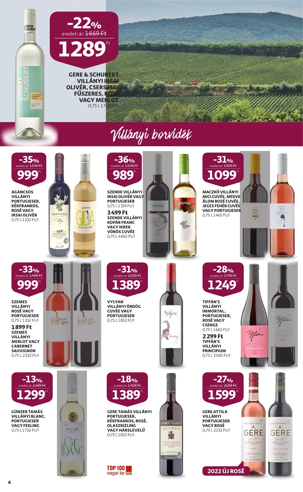 Auchan akciós újság Bor 10.06–10.26 – 6. oldal