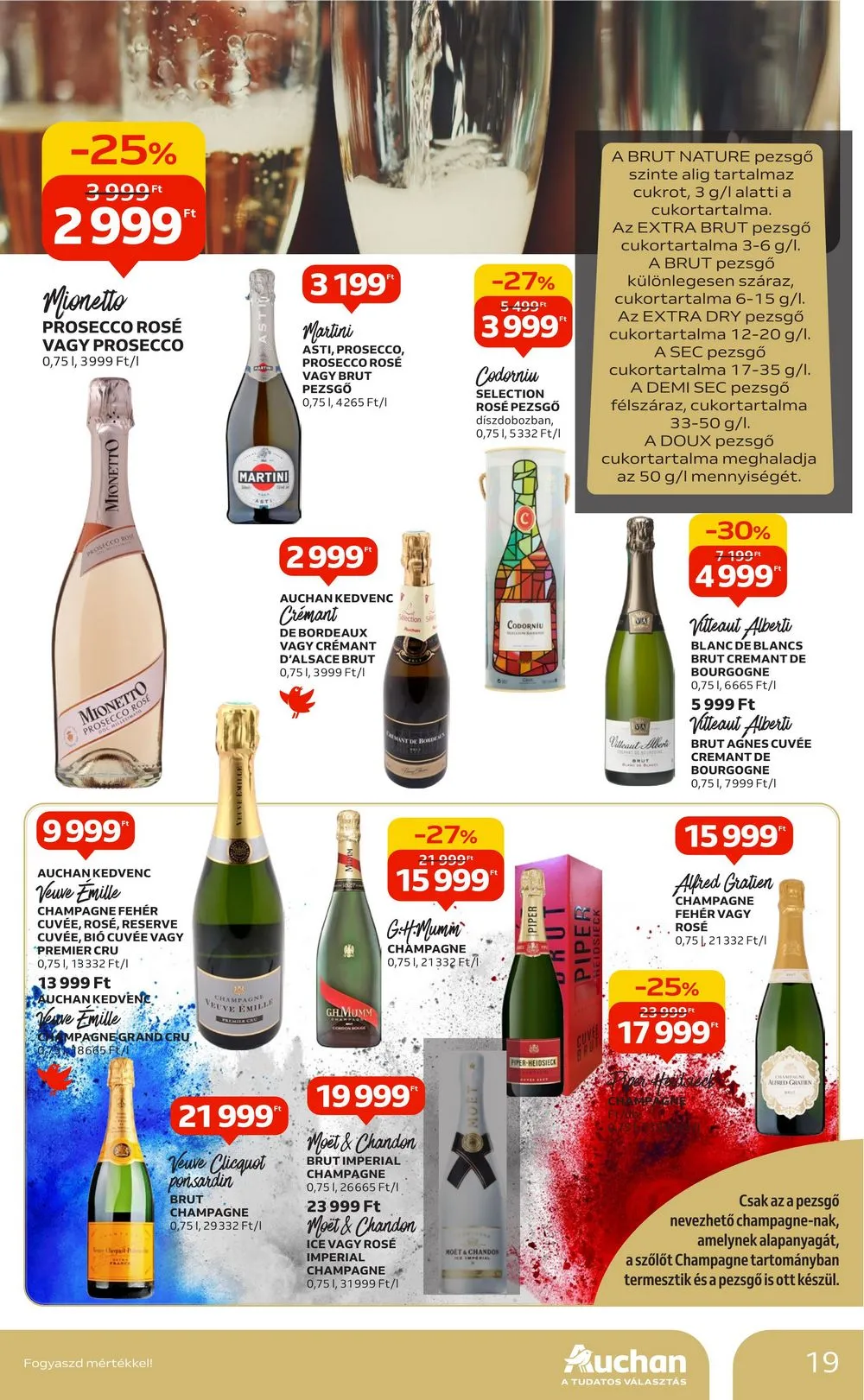Auchan akciós újság Bor 10.05–10.25 – 19. oldal