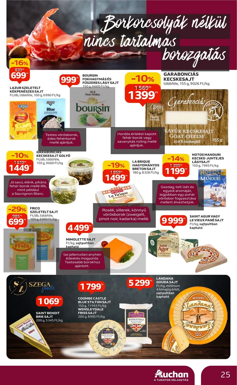 Auchan akciós újság Bor 10.05–10.25 – 25. oldal