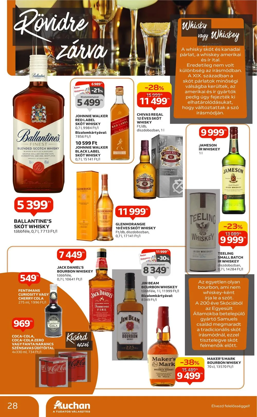Auchan akciós újság Bor 10.05–10.25 – 28. oldal