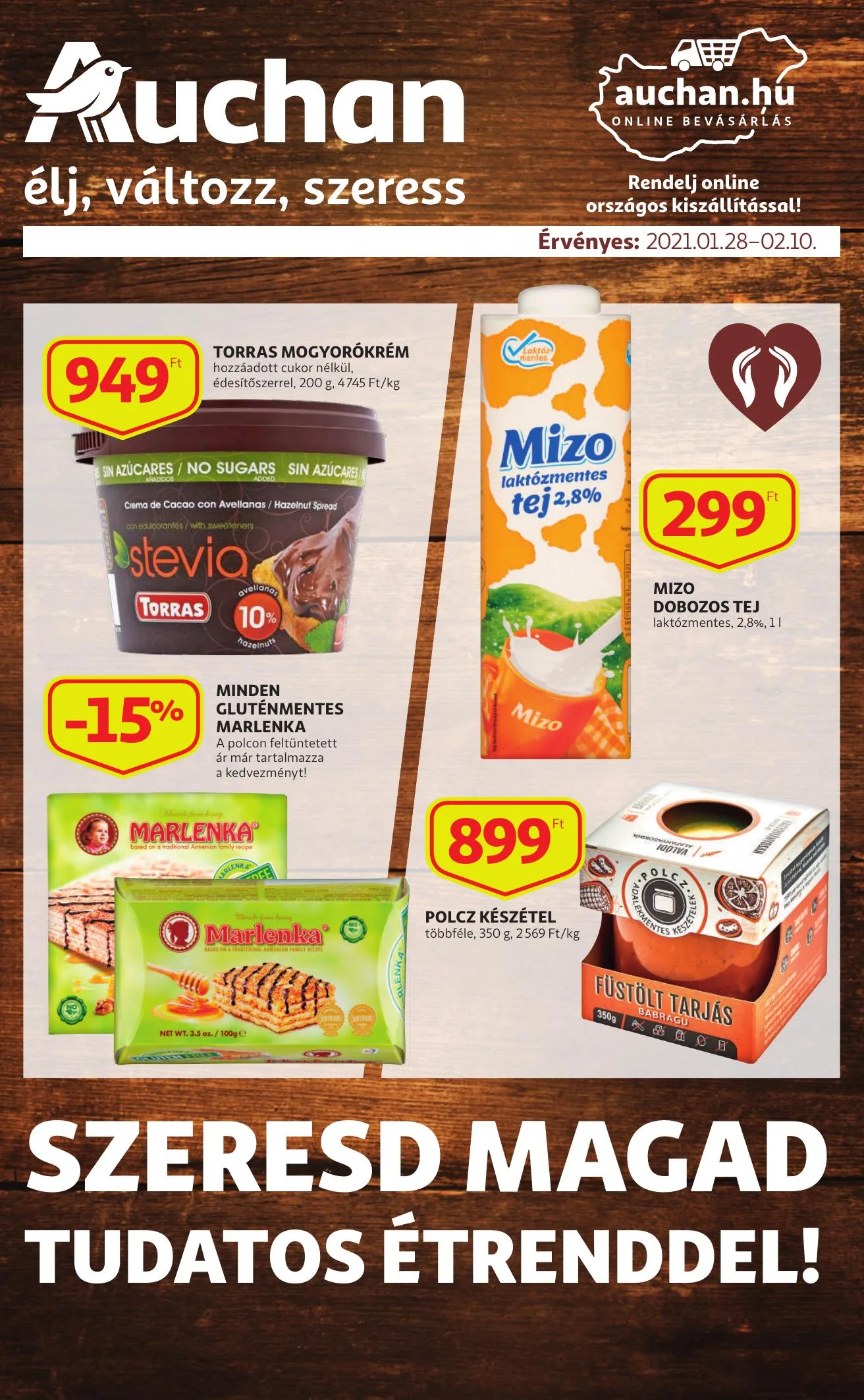 Auchan akciós újság Etrend katalógus 01.28–02.10