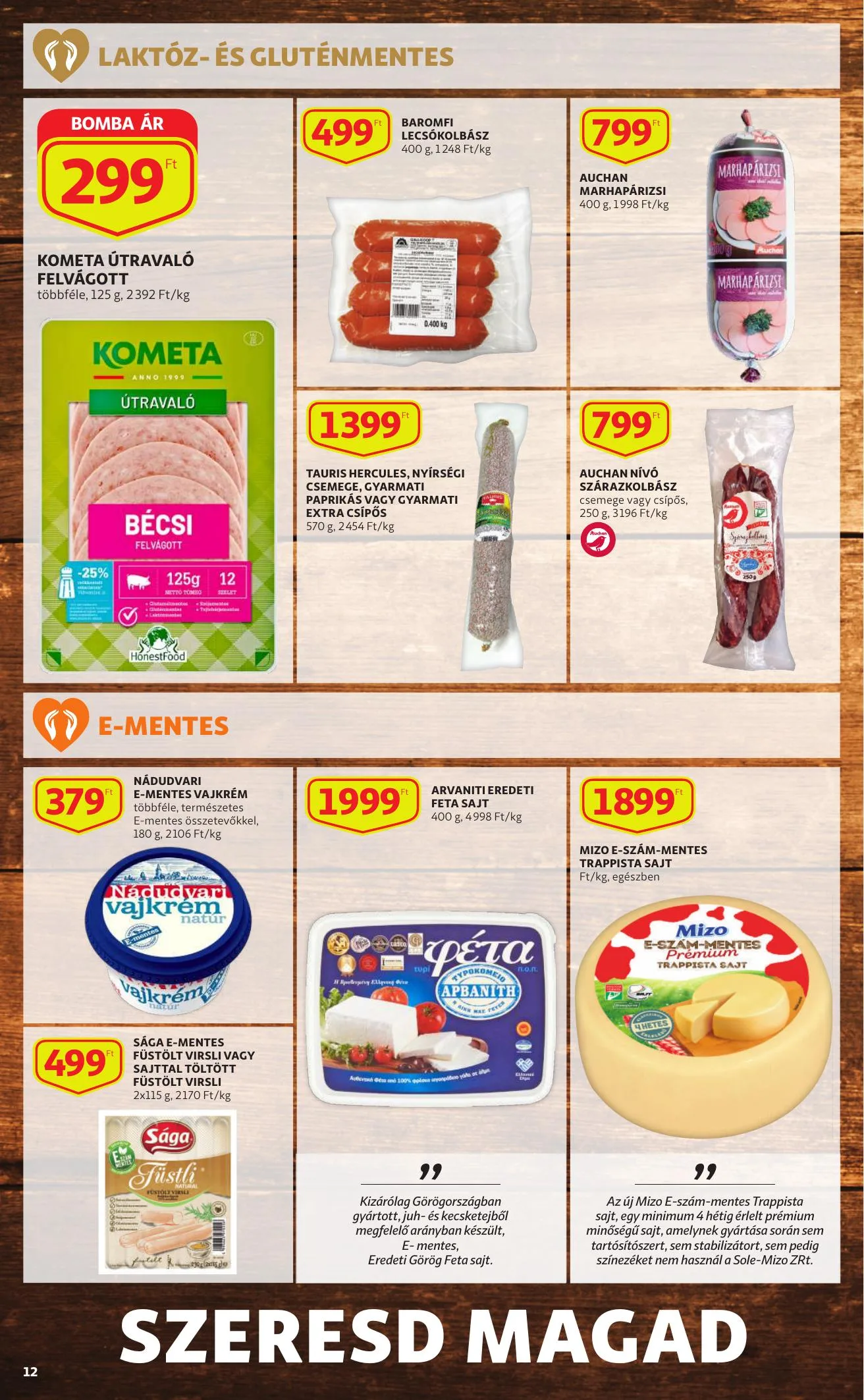 Auchan akciós újság Etrend katalógus 01.28–02.10 – 12. oldal