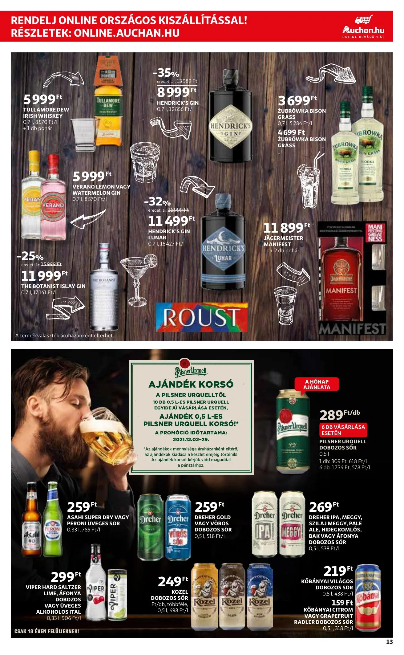 Auchan akciós újság Extra 12.02–12.15 – 13. oldal