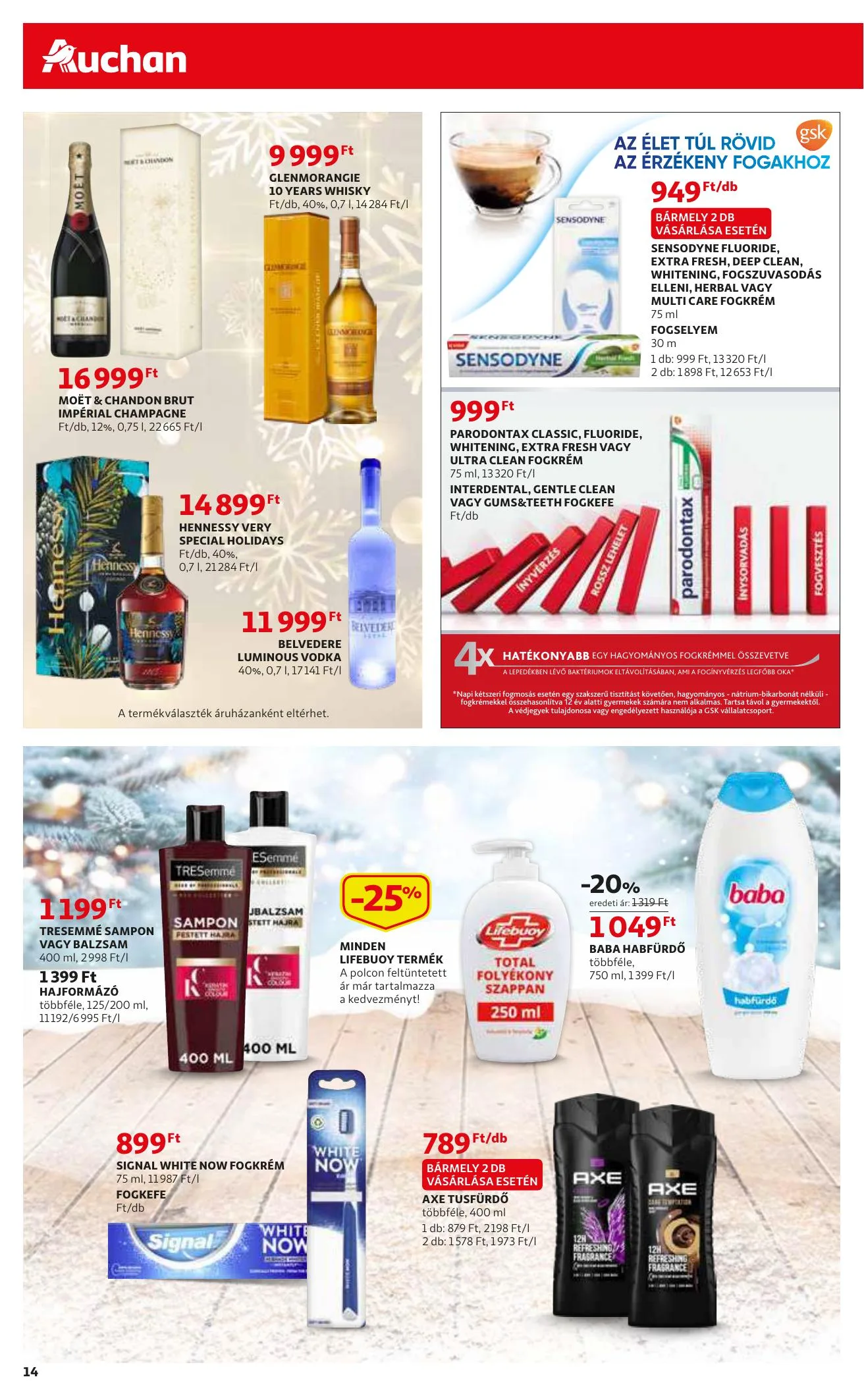 Auchan akciós újság Extra 12.02–12.15 – 14. oldal