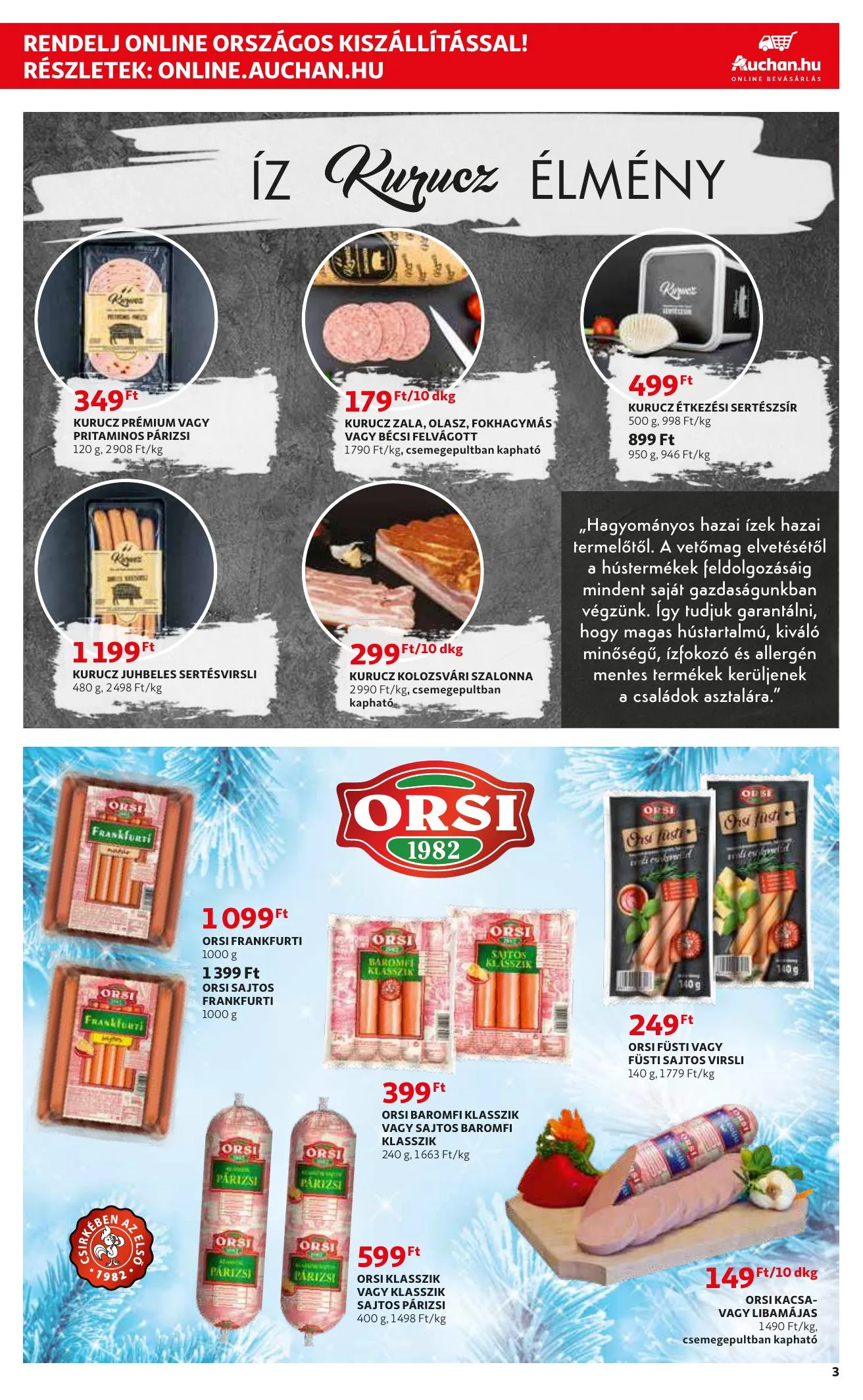 Auchan akciós újság Extra 12.02–12.15 – 3. oldal