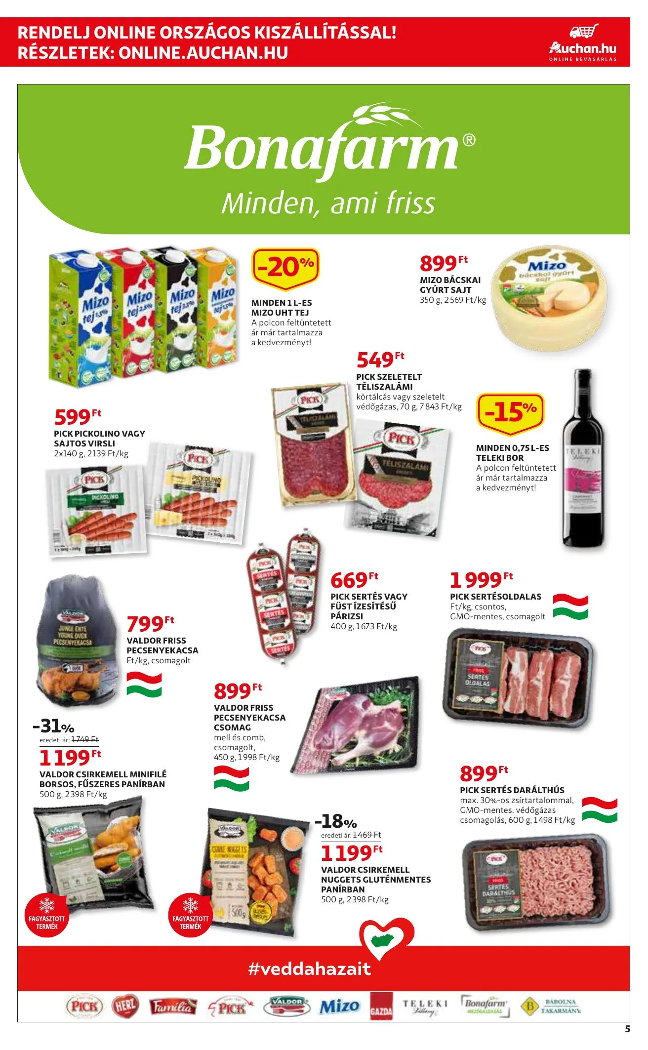 Auchan akciós újság Extra 12.02–12.15 – 5. oldal