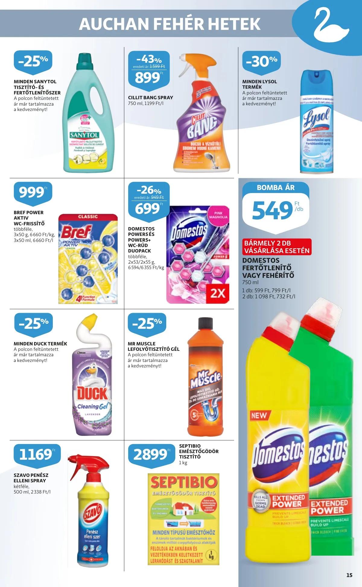 Auchan akciós újság Feher hetek katakogus 12.27–12.27 – 15. oldal