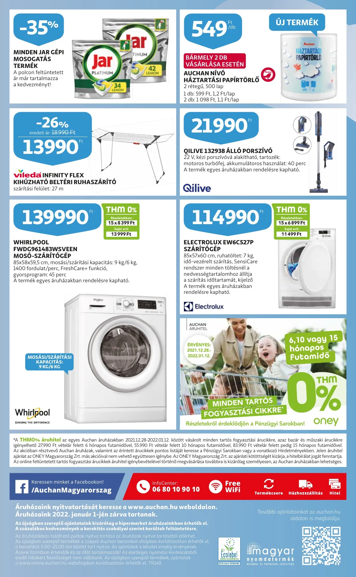 Auchan akciós újság Feher hetek katakogus 12.27–12.27 – 22. oldal