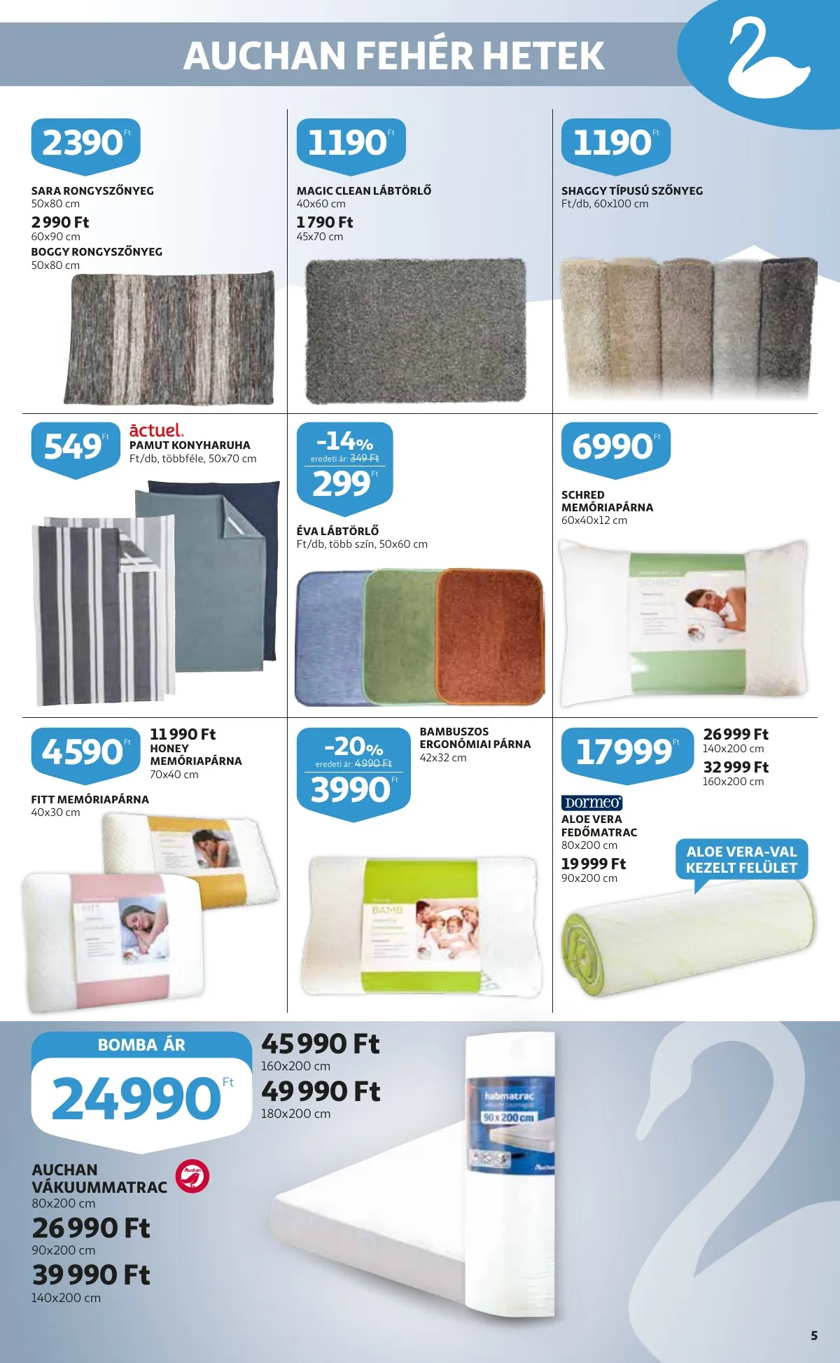 Auchan akciós újság Feher hetek katakogus 12.27–12.27 – 5. oldal