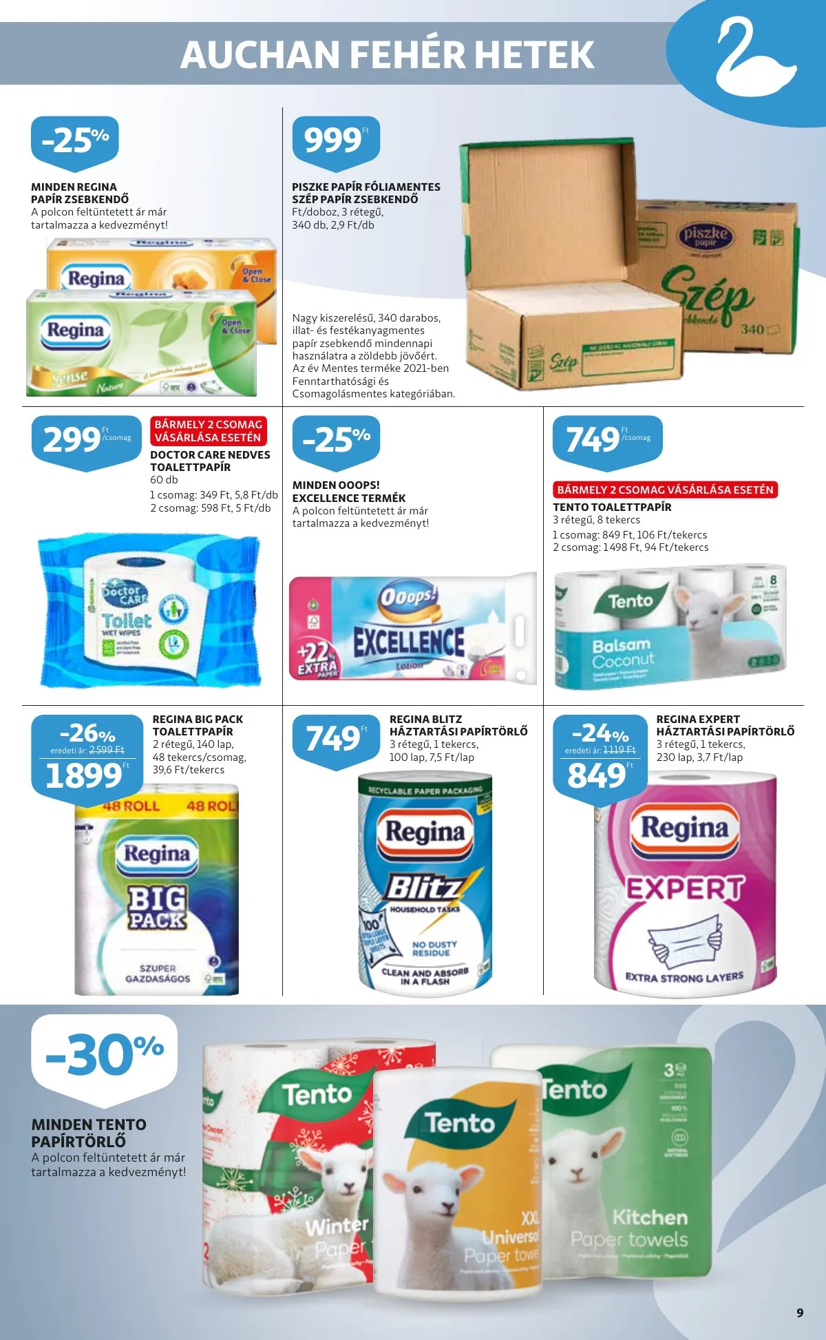 Auchan akciós újság Feher hetek katakogus 12.27–12.27 – 9. oldal