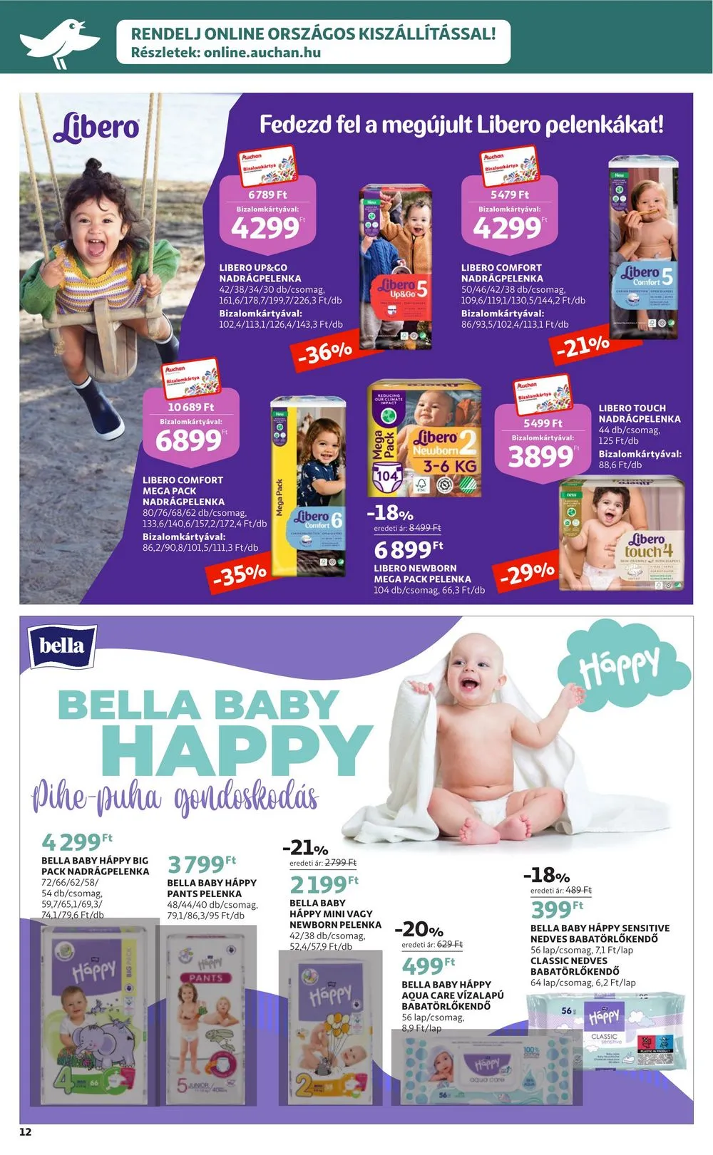 Auchan akciós újság Feher hetek 12.28–01.11 – 12. oldal