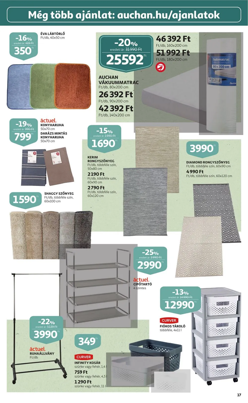 Auchan akciós újság Feher hetek 12.28–01.11 – 17. oldal