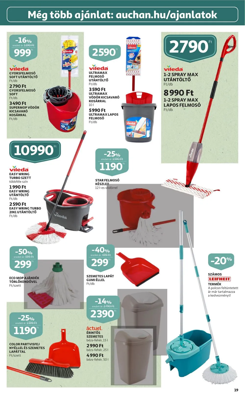 Auchan akciós újság Feher hetek 12.28–01.11 – 19. oldal