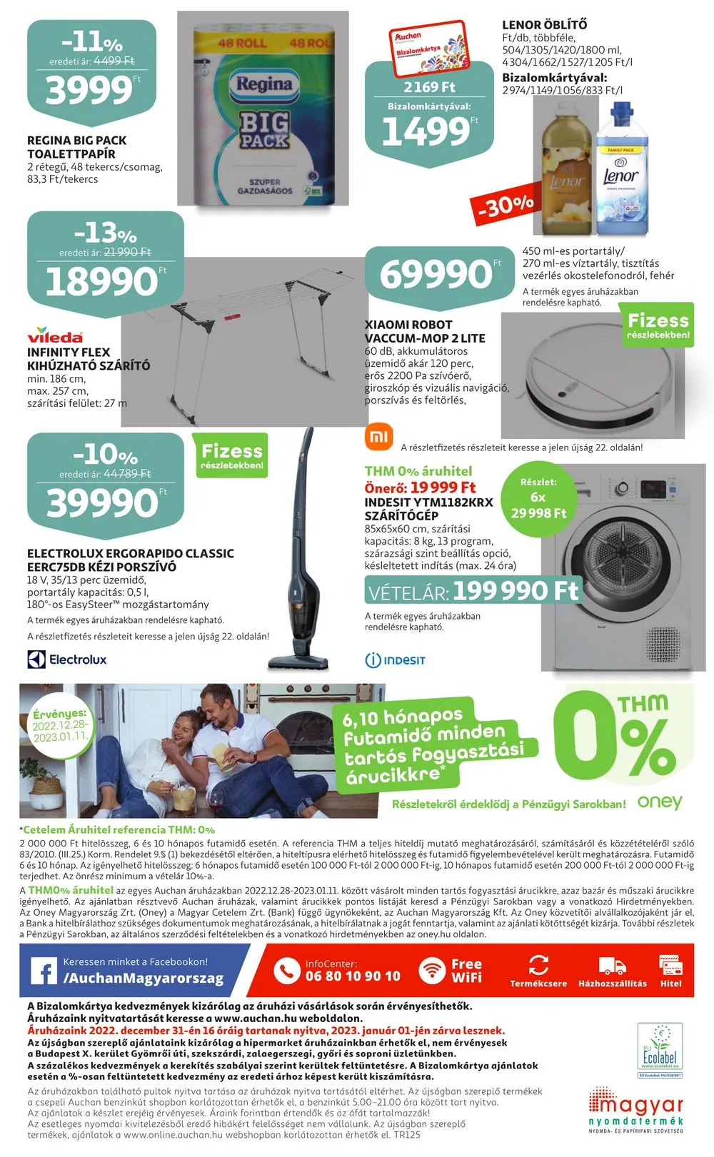 Auchan akciós újság Feher hetek 12.28–01.11 – 26. oldal