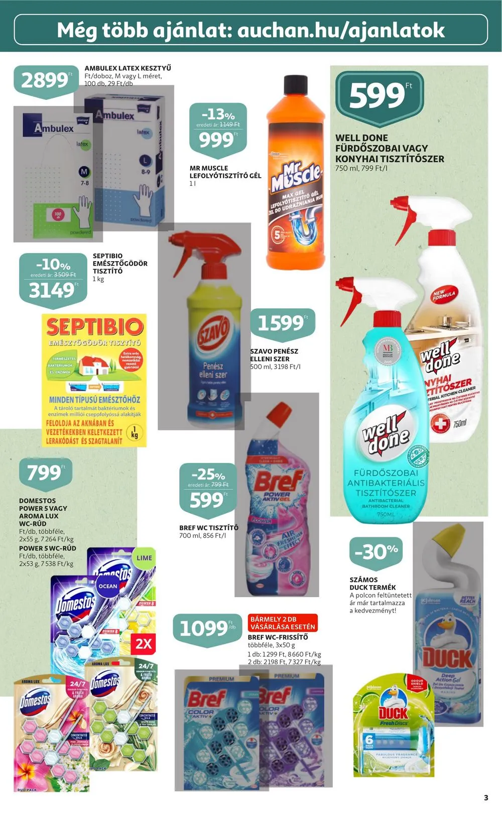 Auchan akciós újság Feher hetek 12.28–01.11 – 3. oldal
