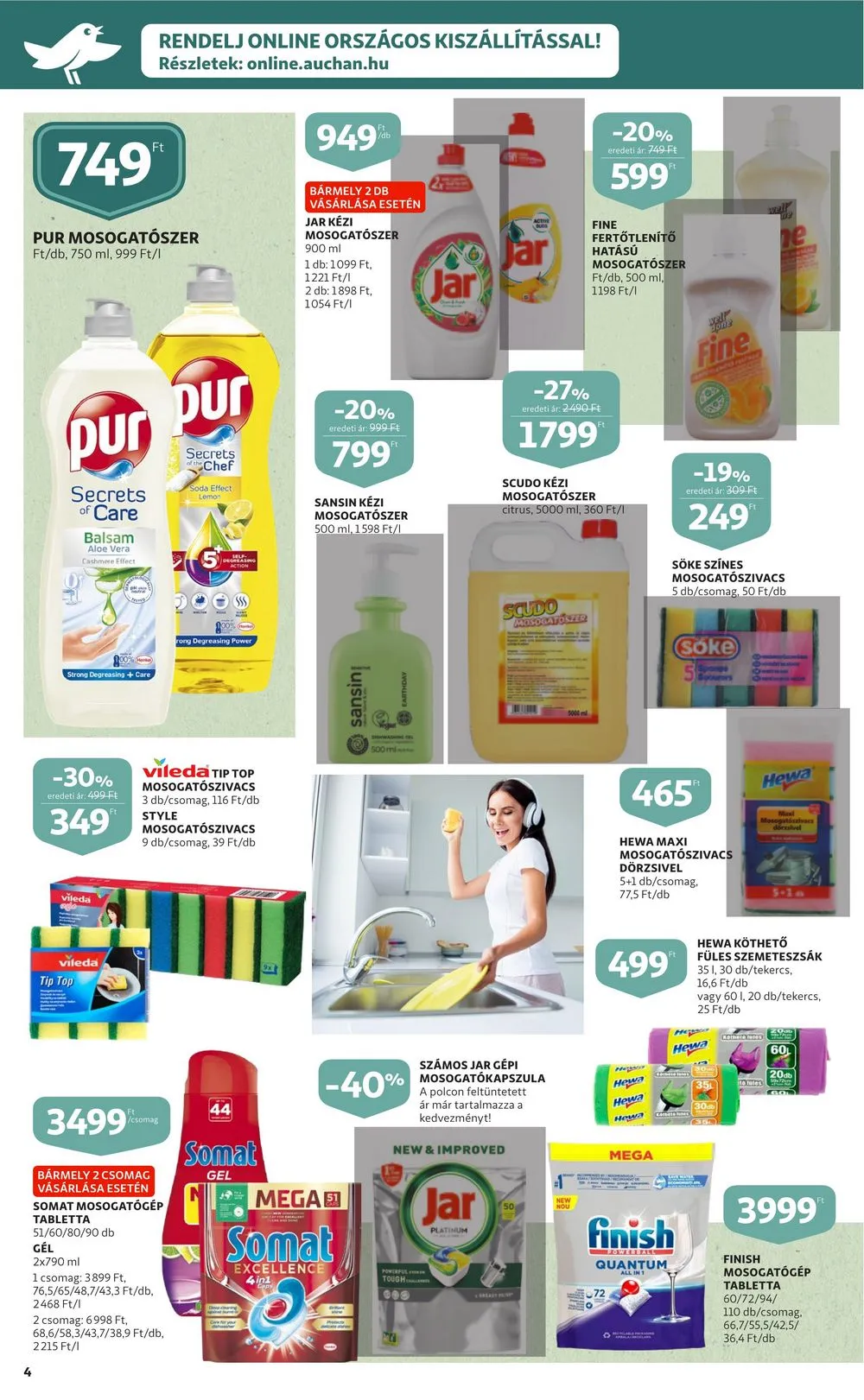 Auchan akciós újság Feher hetek 12.28–01.11 – 4. oldal