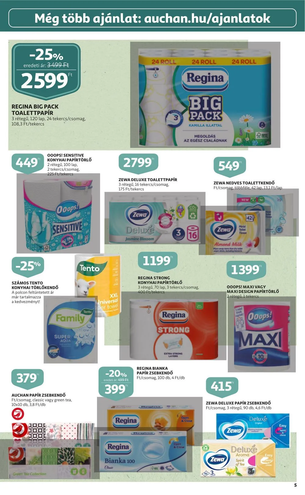Auchan akciós újság Feher hetek 12.28–01.11 – 5. oldal