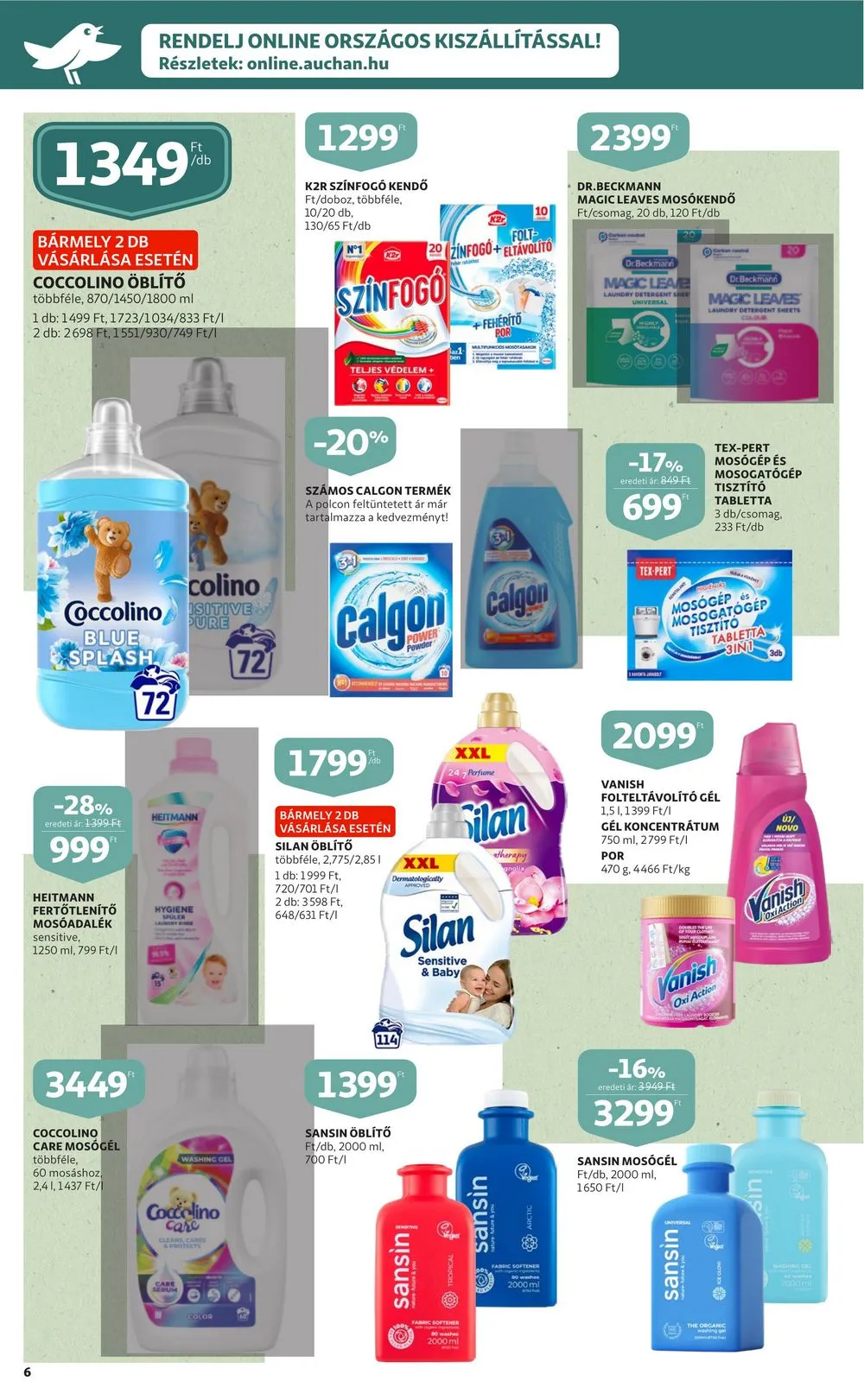 Auchan akciós újság Feher hetek 12.28–01.11 – 6. oldal