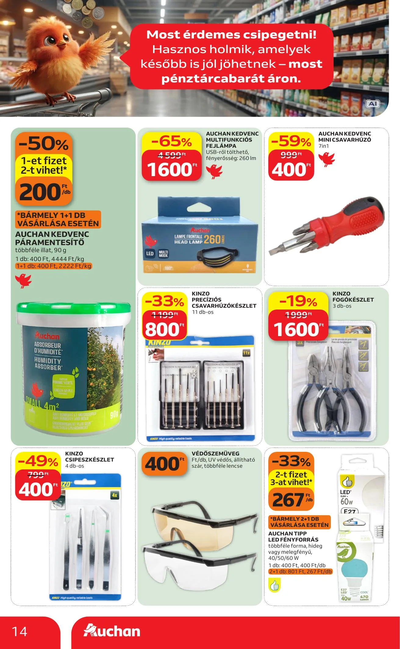 Auchan akciós újság Filleres ajánlataink 10.01–10.07 – 14. oldal