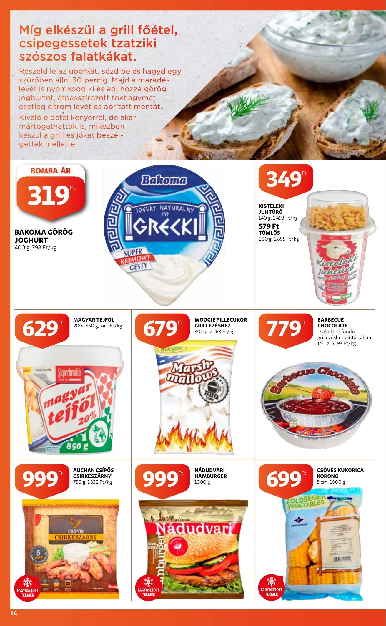 Auchan akciós újság Grill katalógus 04.22–05.05 – 14. oldal