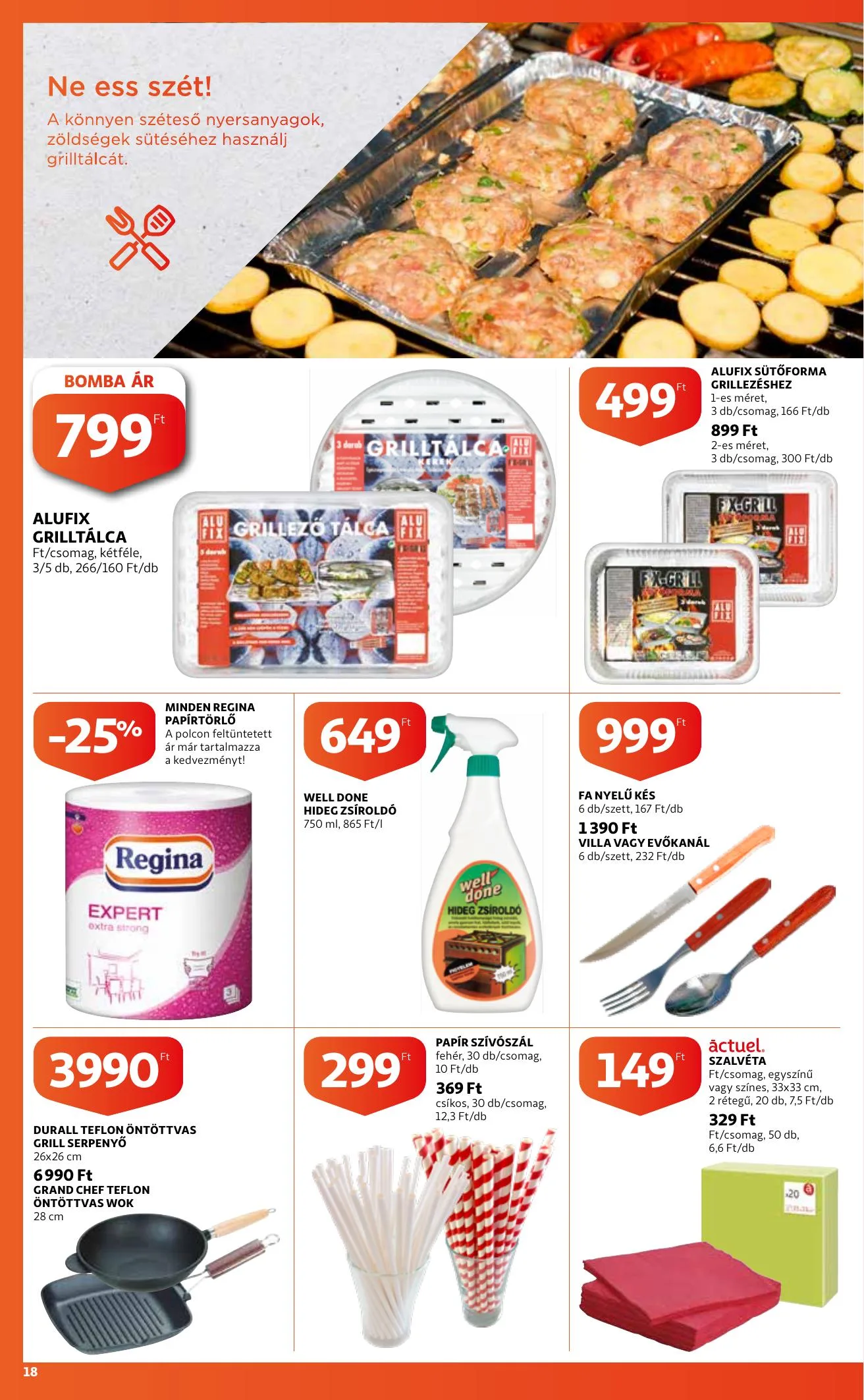 Auchan akciós újság Grill katalógus 04.22–05.05 – 18. oldal