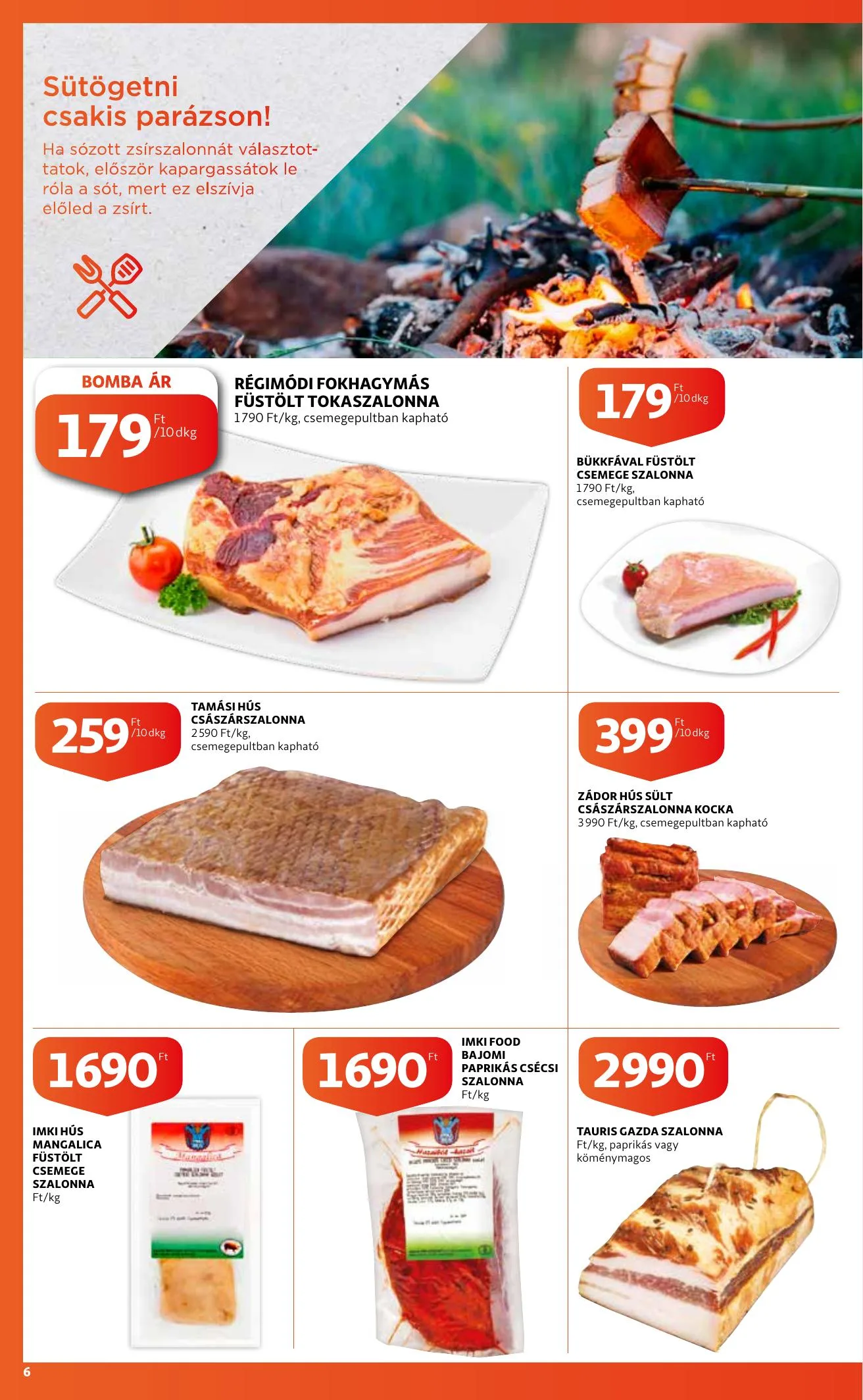 Auchan akciós újság Grill katalógus 04.22–05.05 – 6. oldal